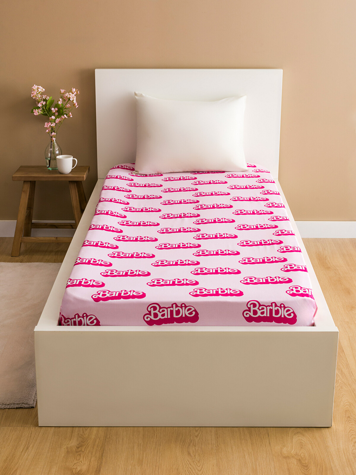 LCW HOME Barbie Printed Single Fitted Sheet - S5HQ54Z8-JH4 | LC