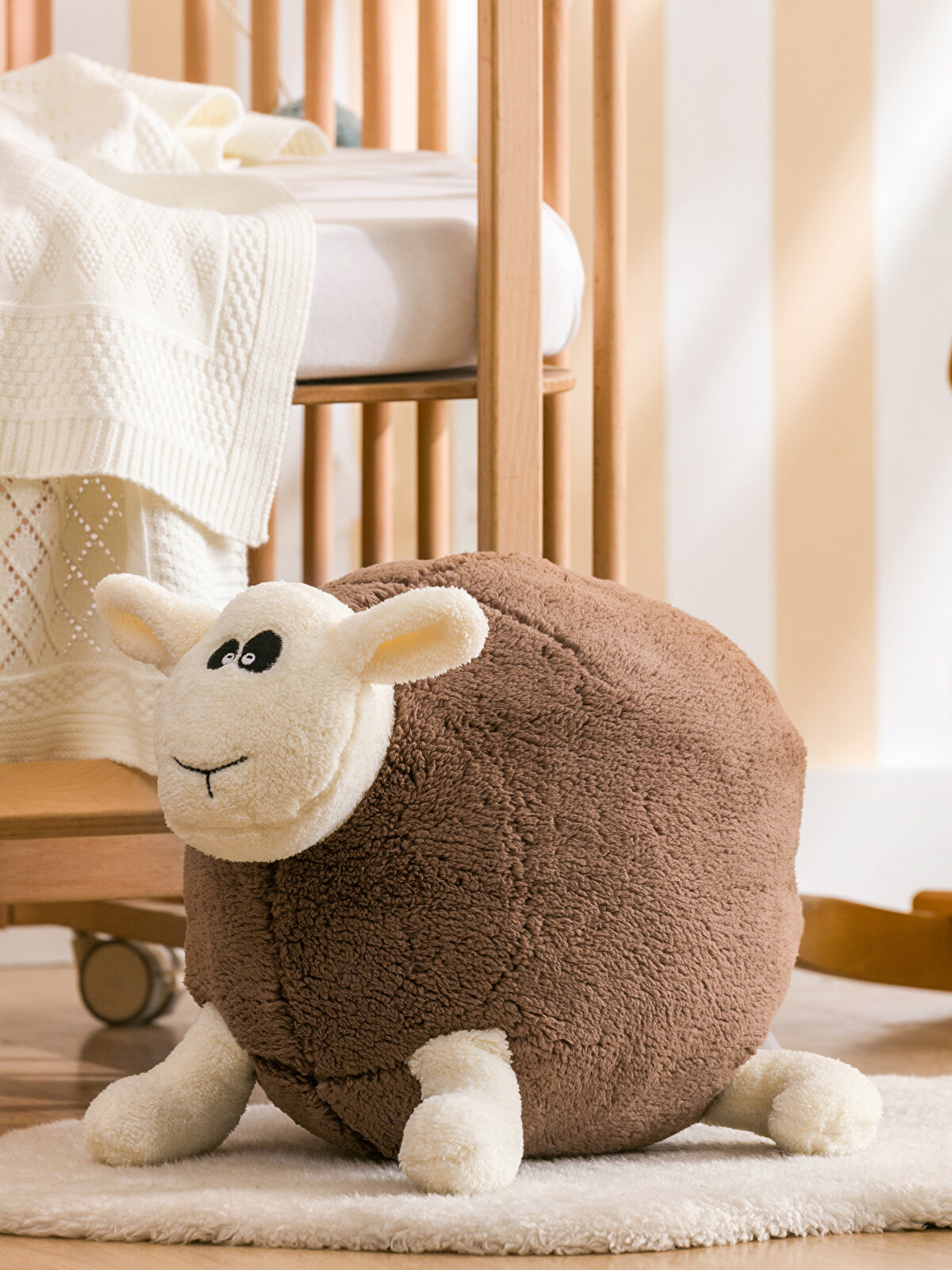 LCW HOME Sheep Figured Stuffed Plush Baby Cushion 60 cm - S5NN42Z1