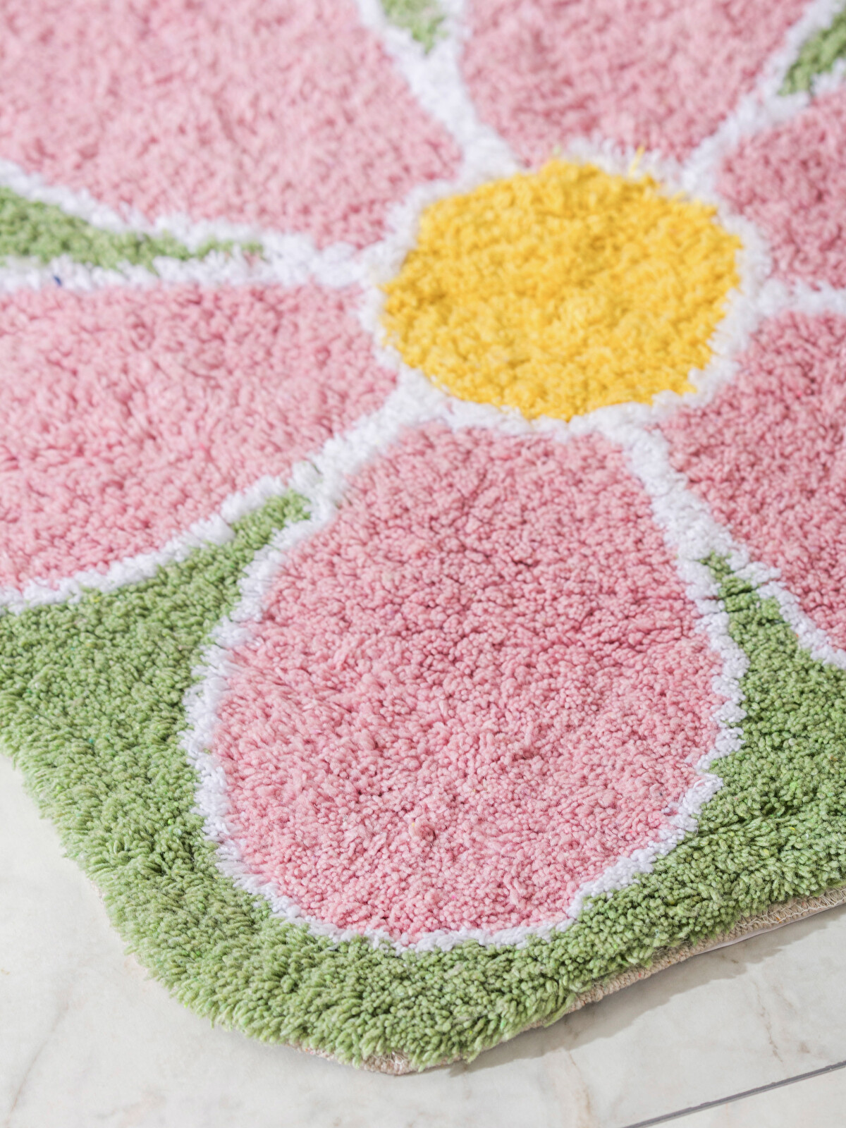 LCW HOME Floral Figured Bath Mat 60x60 Cm - S65267Z8-F9C | LC Waikiki