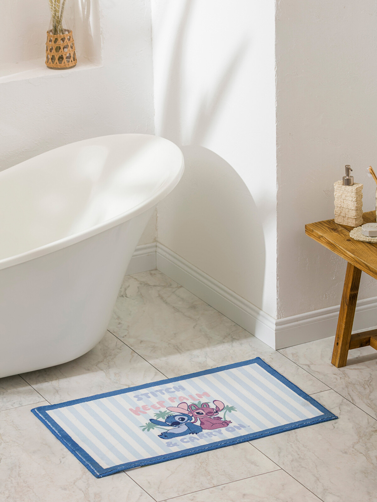 LCW HOME Lilo and Stitch Printed Bath Mat 50x80 cm - S6BH51Z8-F9C