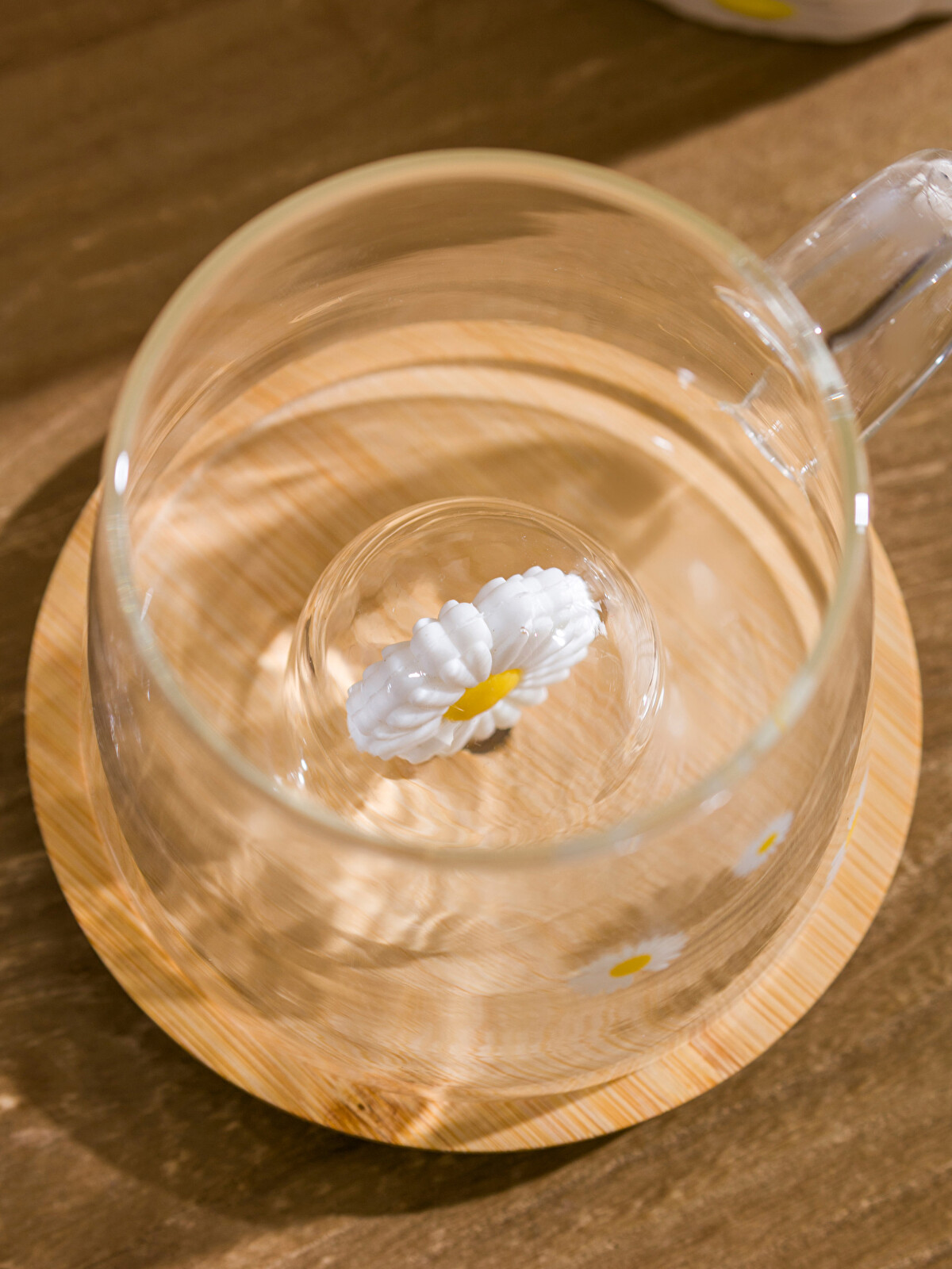 LCW HOME Cană din Sticlă cu Imprimeu Floral 300 ml - S6DL31Z8-F9C