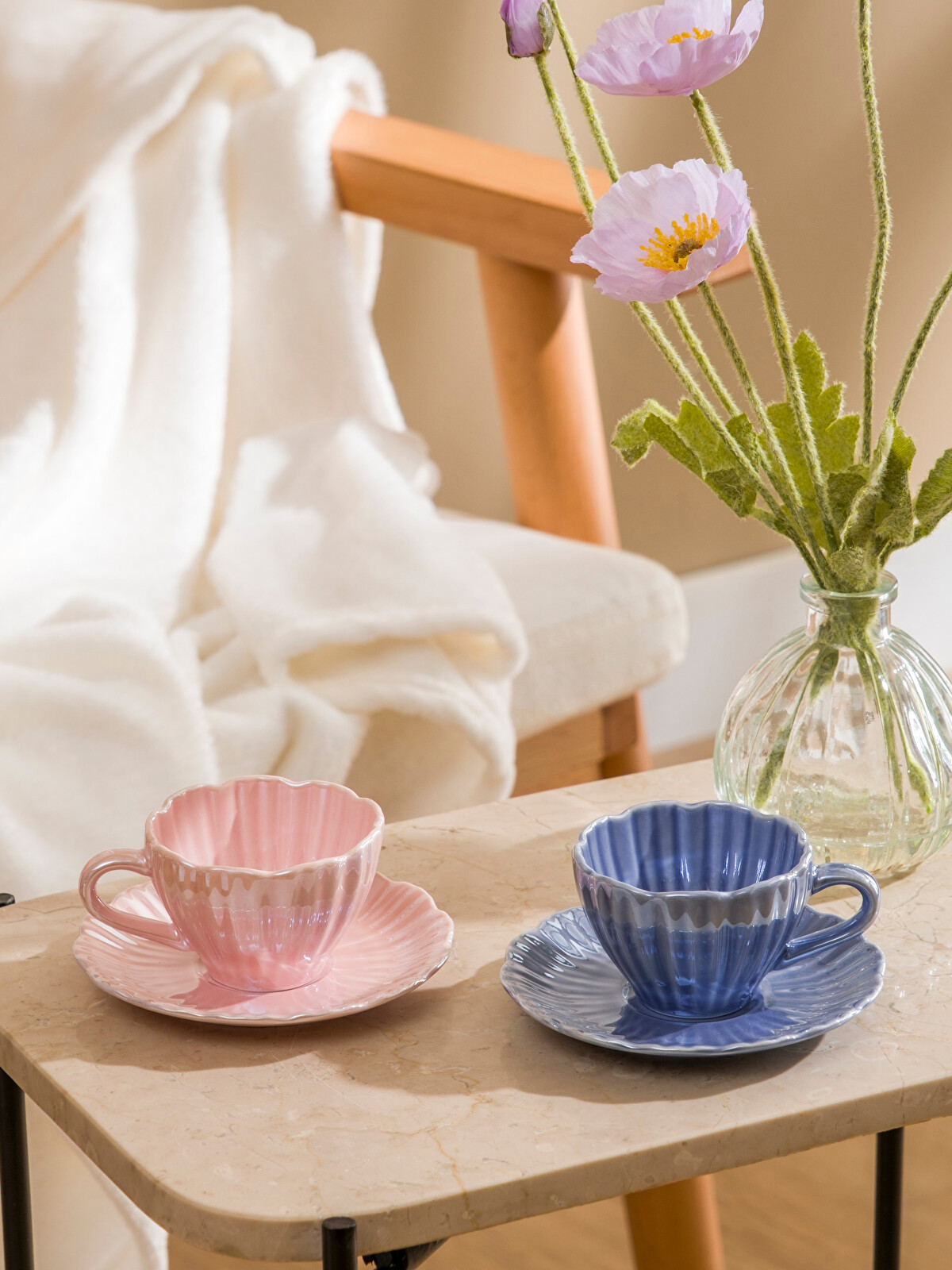 LCW HOME Porcelain Coffee Cup Set For 2 People - S6G366Z8-M0T | LC