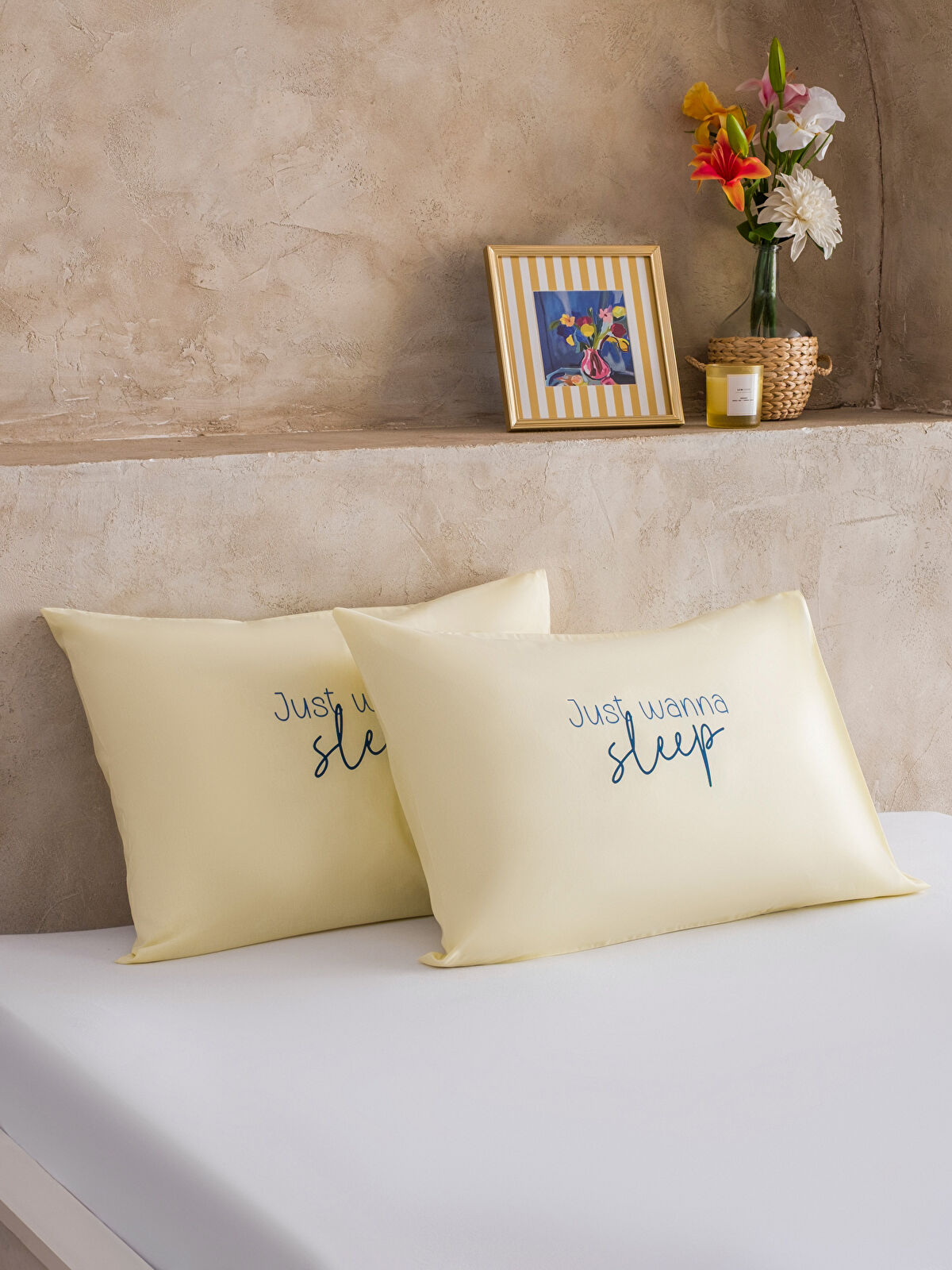 LCW HOME Baskılı Pamuklu Yastık Kılıfı 2'li 50x70 cm