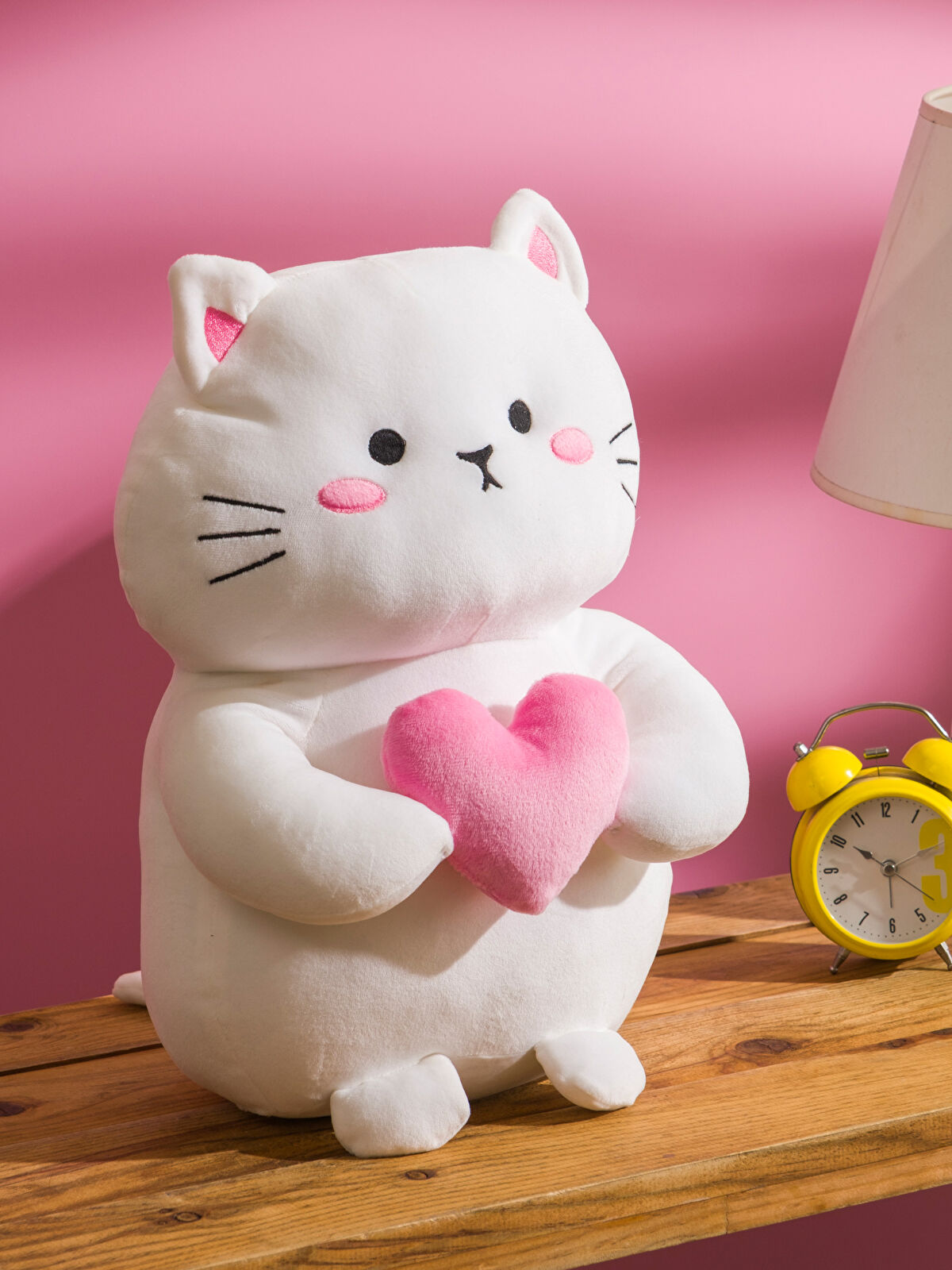 LCW HOME Kedi Figürlü Pelüş Bebek Kırlent 37 cm