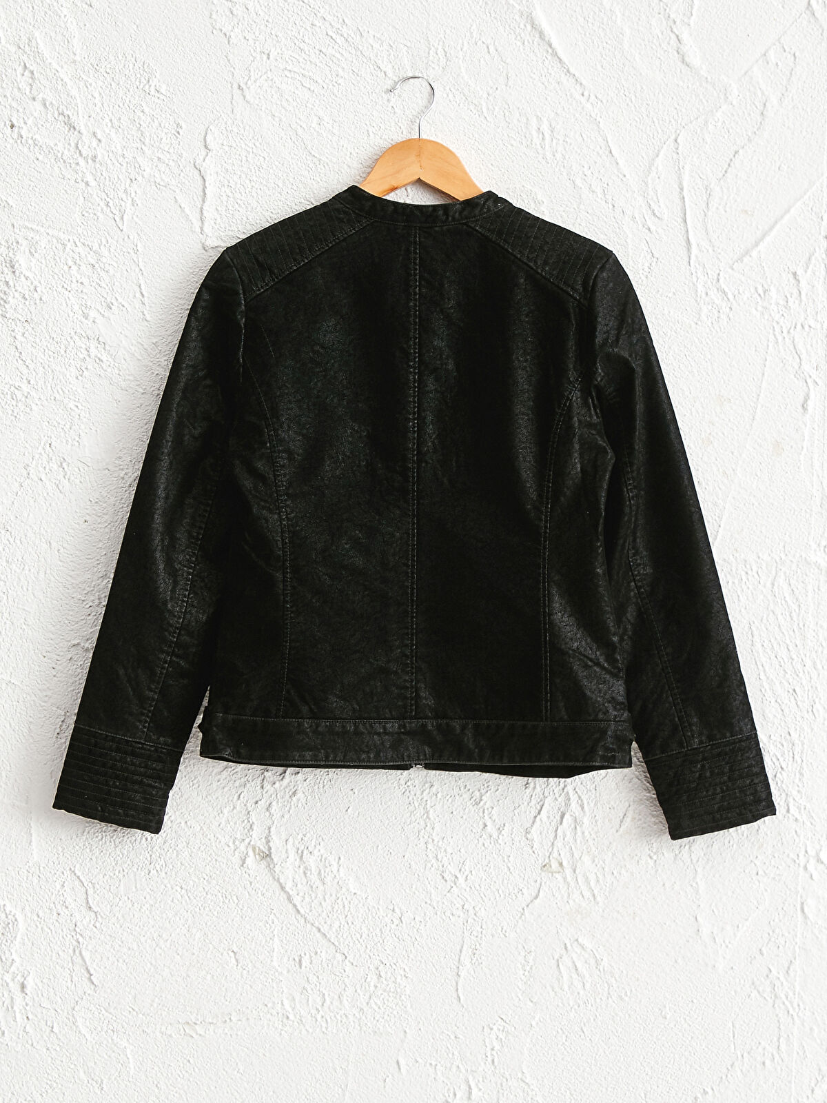 soerte（ソエルテ）の「Stand collar leather jacket（renewal