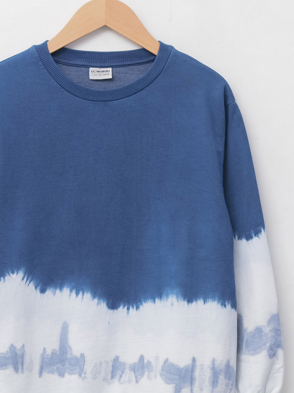 LCW Kids Crew Neck Tie-Dye Patterned Long Sleeve Boy