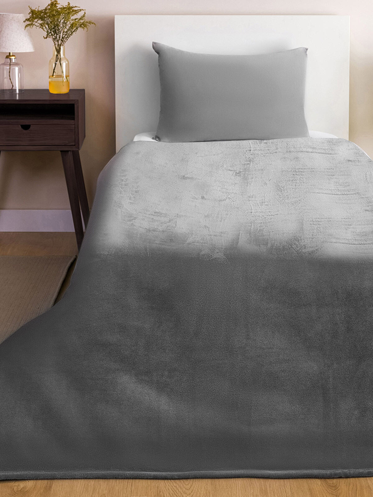 LCW HOME Plain Wellsoft Single Blanket 150x220 Cm - W2H775Z8-SPV