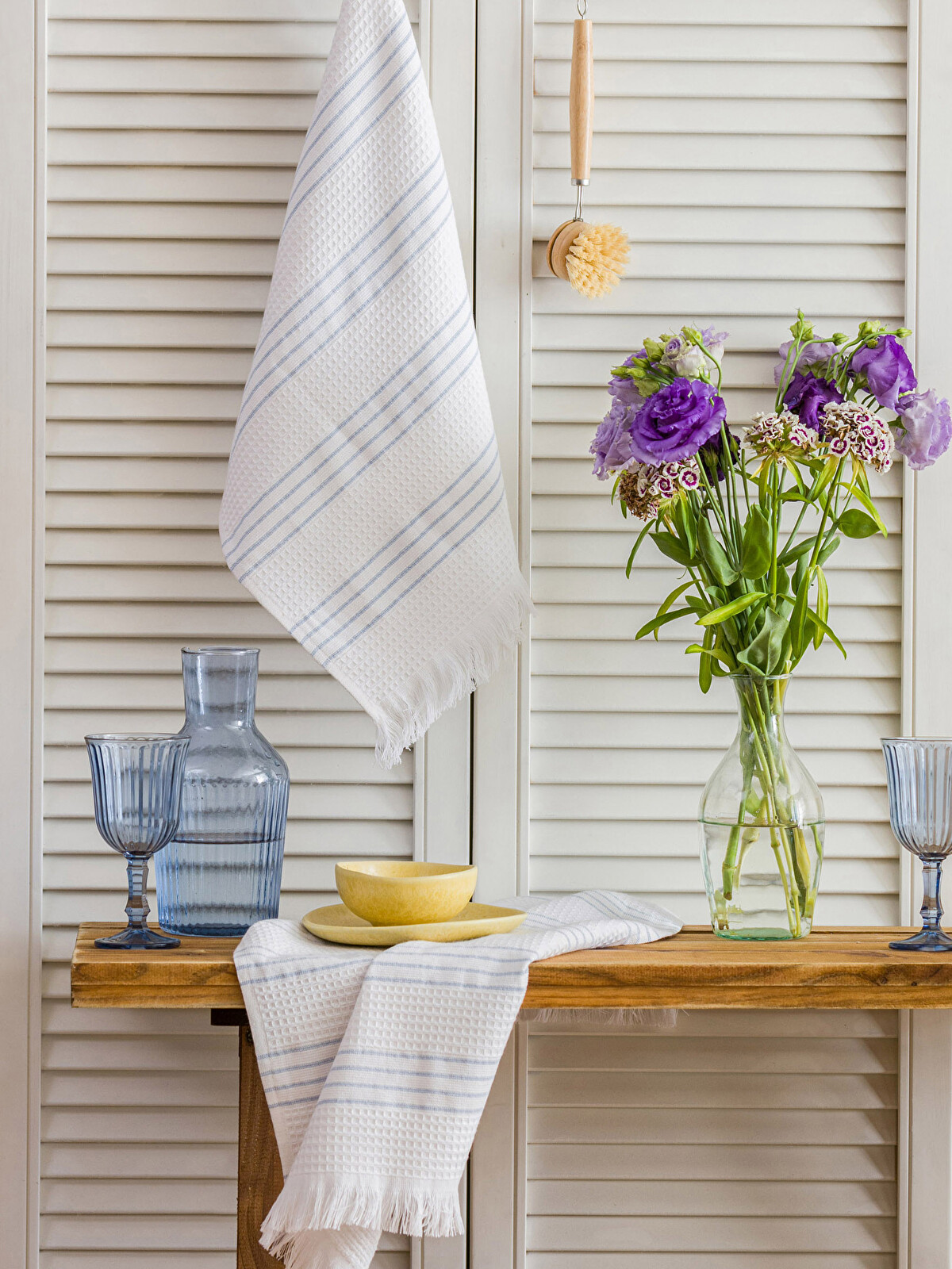 LCW HOME Striped Tea Towel 2 Pack 40x60 Cm - W3ET98Z8-F9C | LC Waikiki