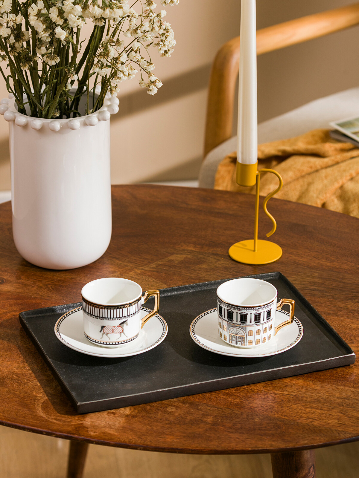 LCW HOME 2-Person Porcelain Coffee Cup Set 90 ml - W4CD79Z8-J5E