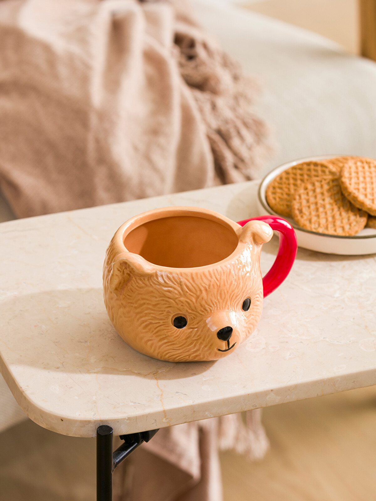 LCW HOME Teddy Bear Figurine Ceramic Mug 285 Ml - W4DL40Z8-F9C