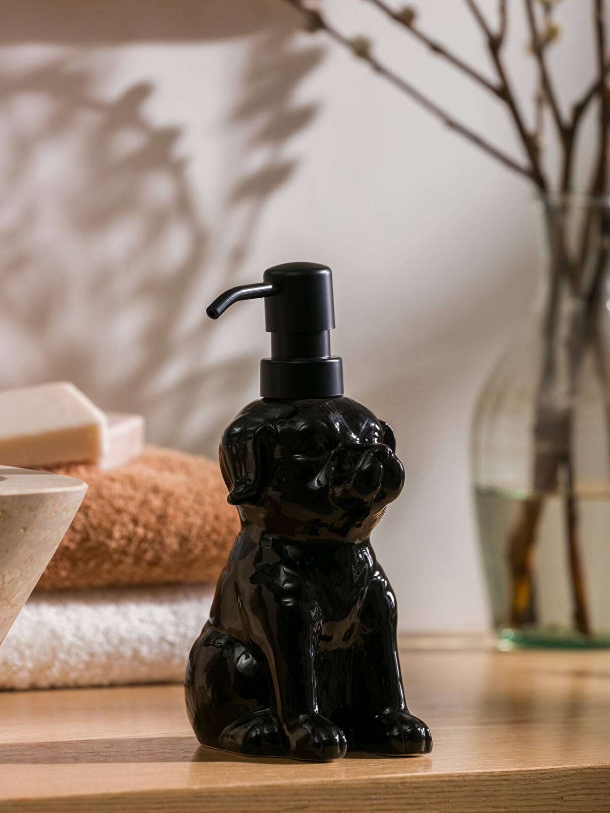 ウォッシュボード LCW HOME Dog Figured Ceramic Liquid Soap Dispenser - W4FK27Z8-J0F