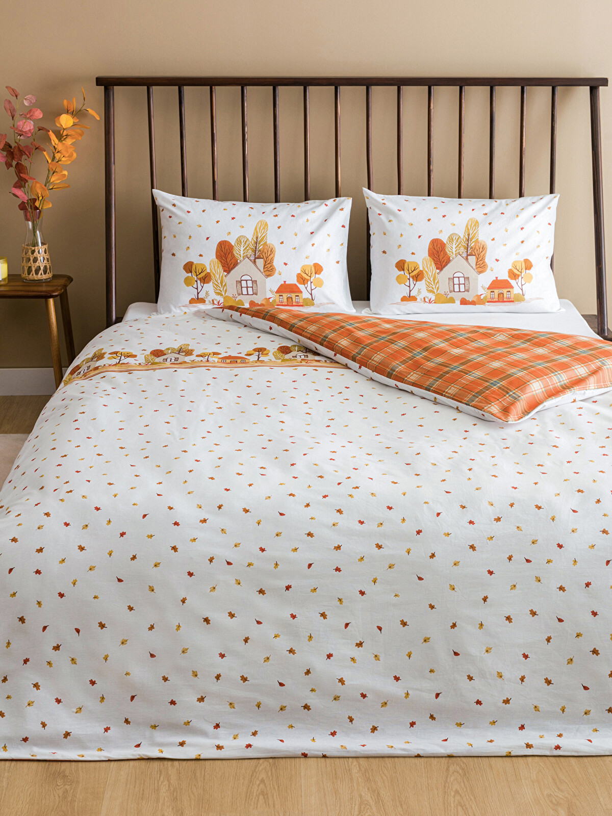 LCW HOME Baskılı Çift Kişilik Nevresim Seti - W4FK69Z8-F9C | LC