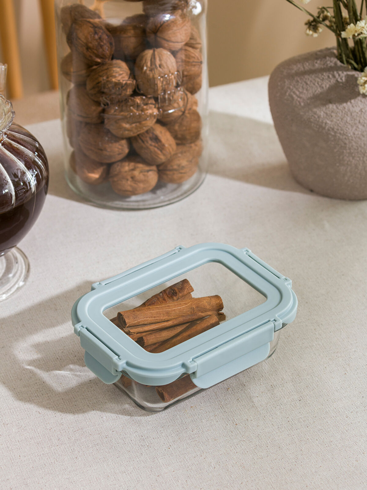 LCW HOME Kilit Kapaklı Cam Saklama Kabı 370 ml - W4H617Z8-Q57 | LCW