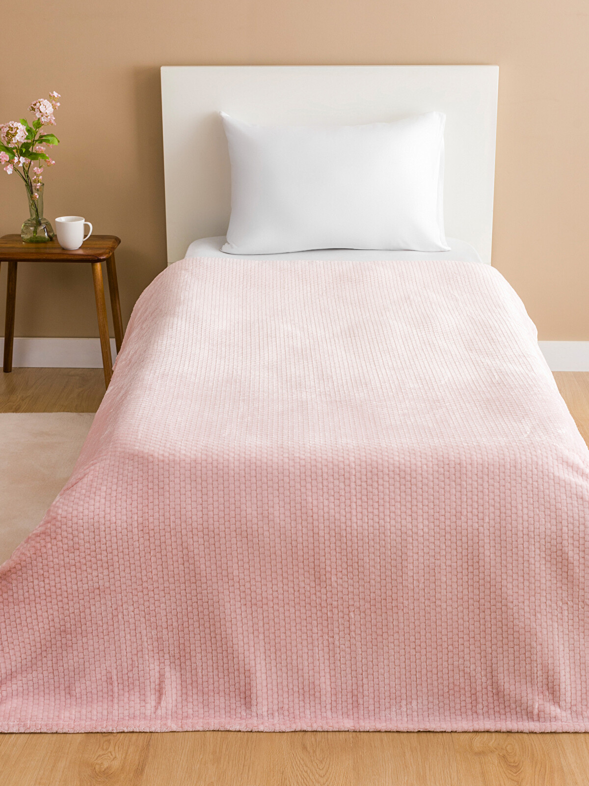 LCW HOME Pink Single Bed Blanket - W57708Z8-YHH | LC Waikiki