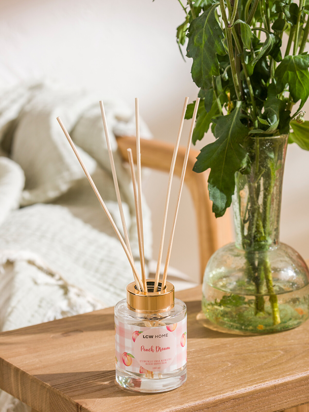 ARomantic様 リボン バラセット ハイムコラボ LCW HOME Peach Scented Reed Room Fragrance 100 ml - W5BF38Z8-F9C