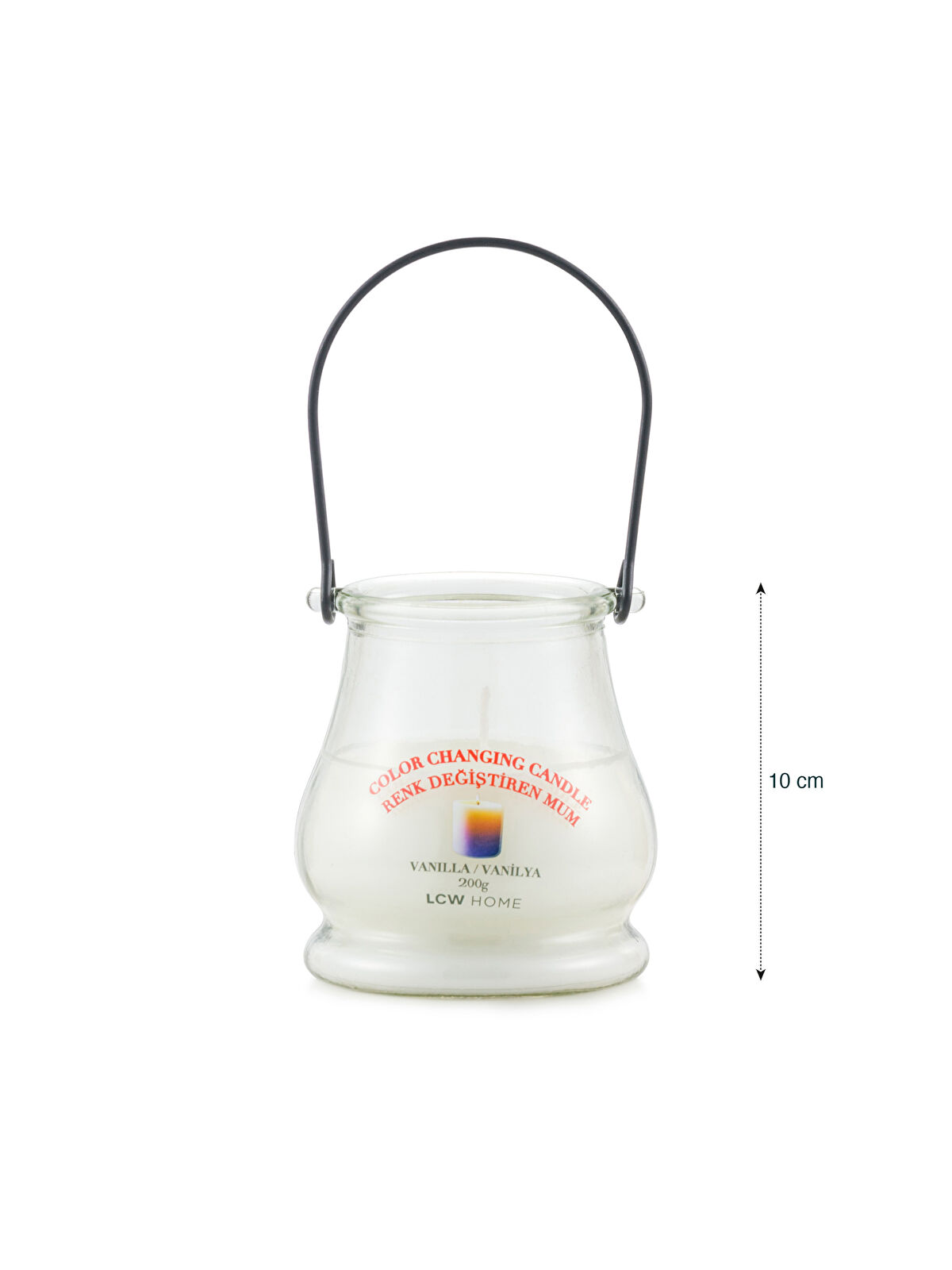 LCW HOME Color-Changing Vanilla Scented Jar Candle - W5FN47Z8-M0T