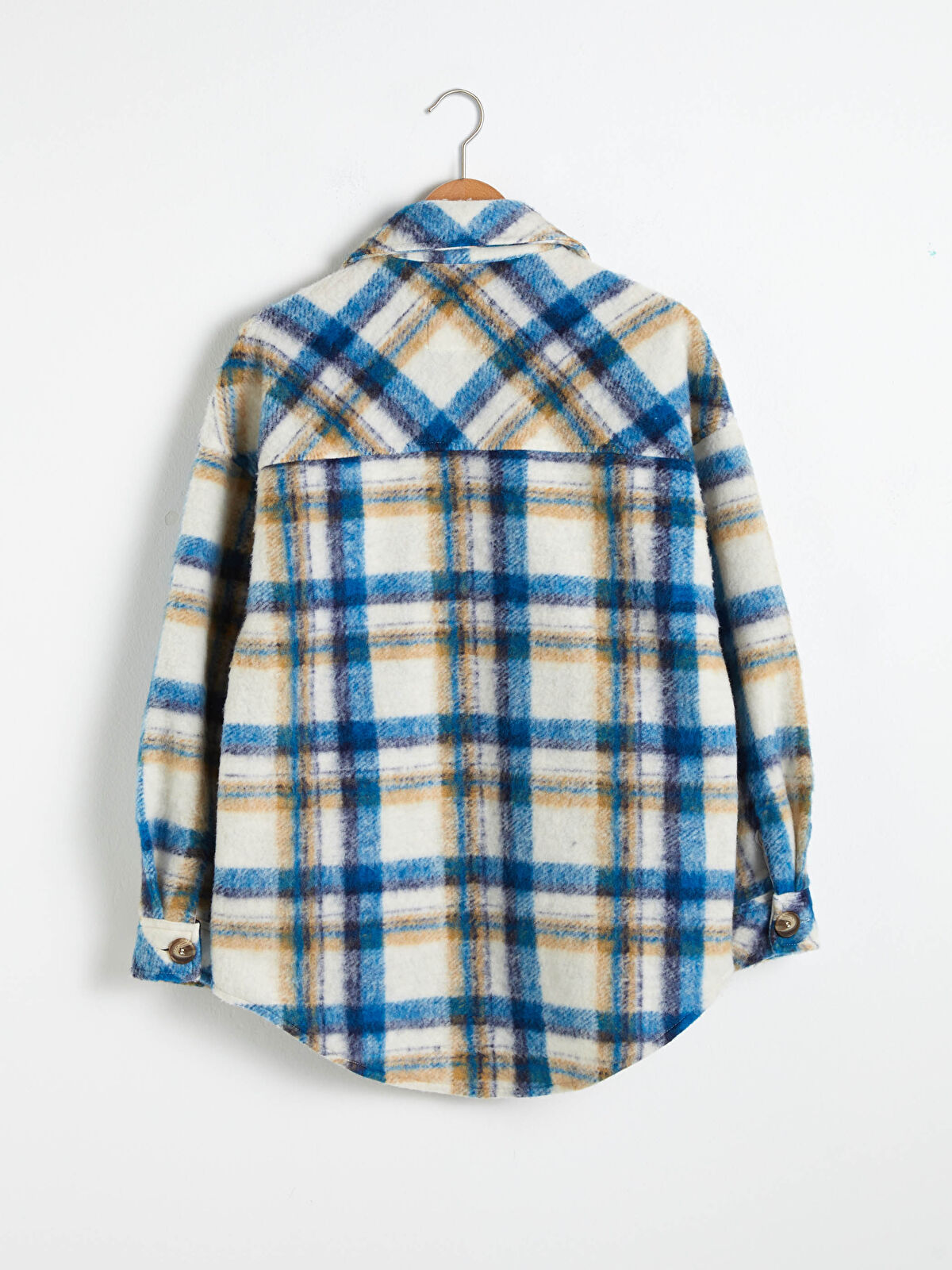 ブルーページ XSIDE Pocket Detailed Plaid Shirt Jacket -S1DU66Z8-LLC - LC