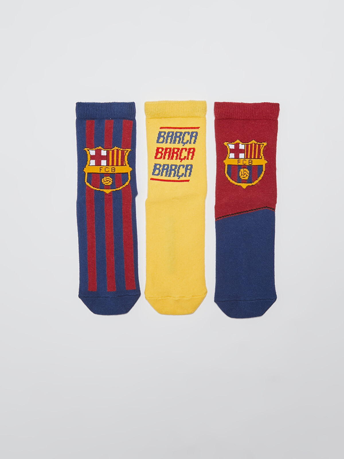 Keiページ LCW Kids Șosete Băieți Barcelona Imprimate 3 Bucăți - S1I456Z4-K00