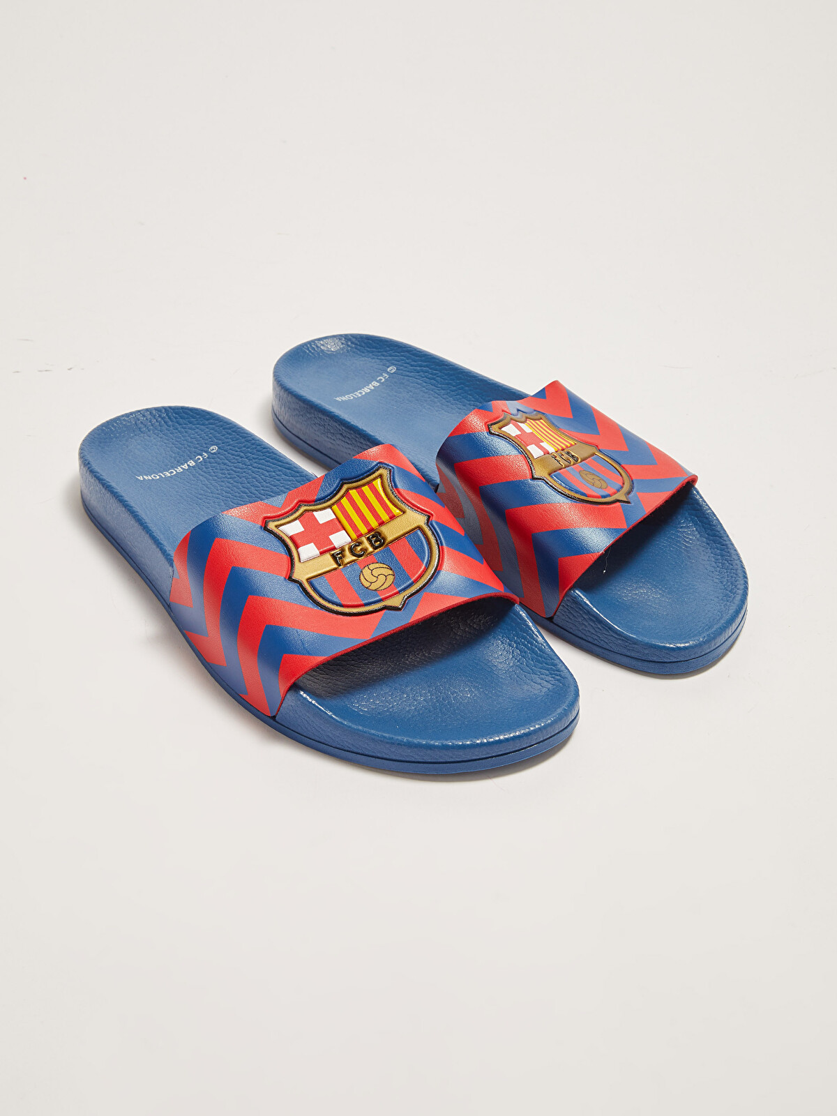 LCW STEPS FC Barcelona Licensed Single Band Men's Slippers