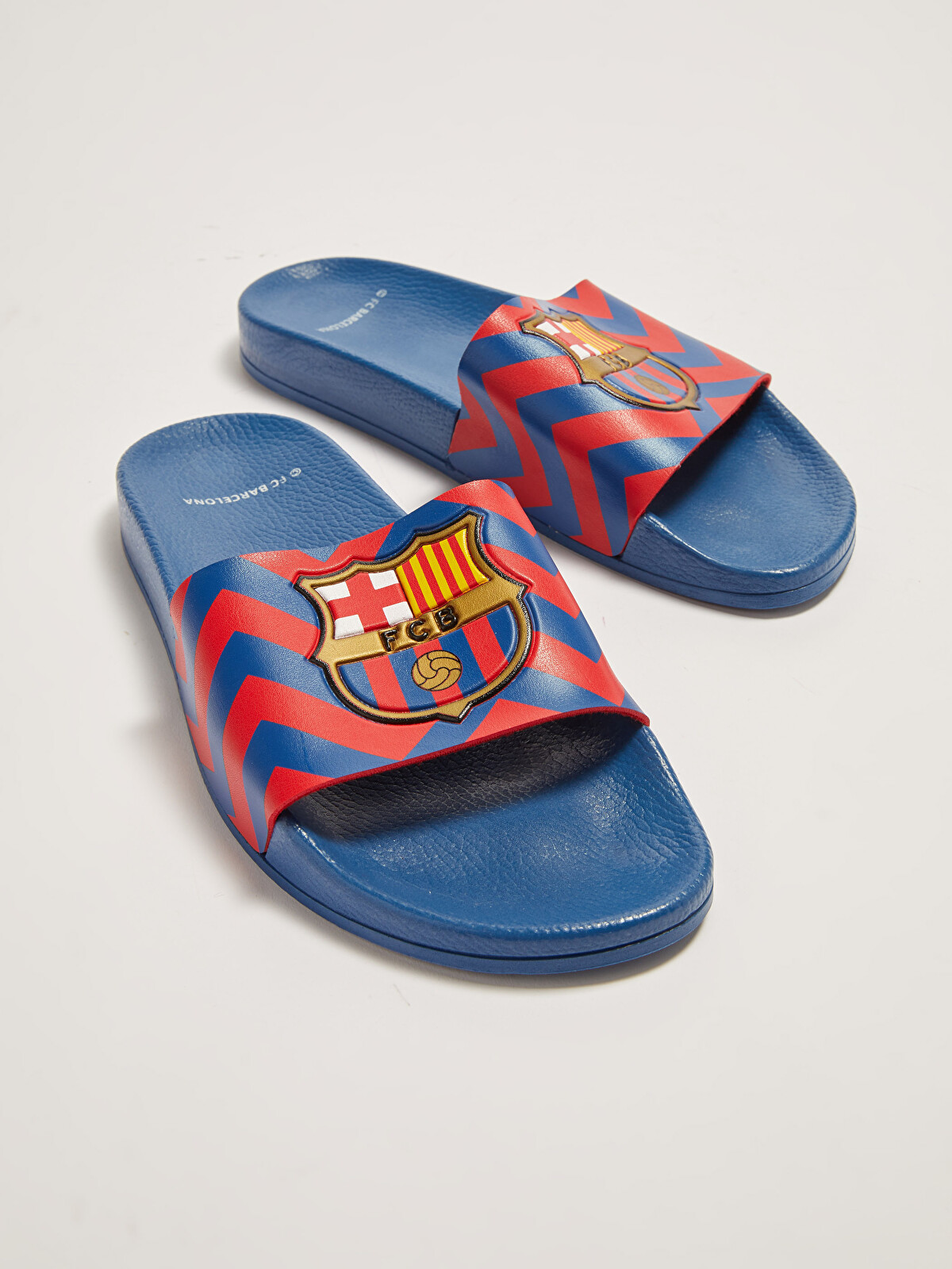 LCW STEPS Fc Barcelona Licensed Single Band Men's Slippers
