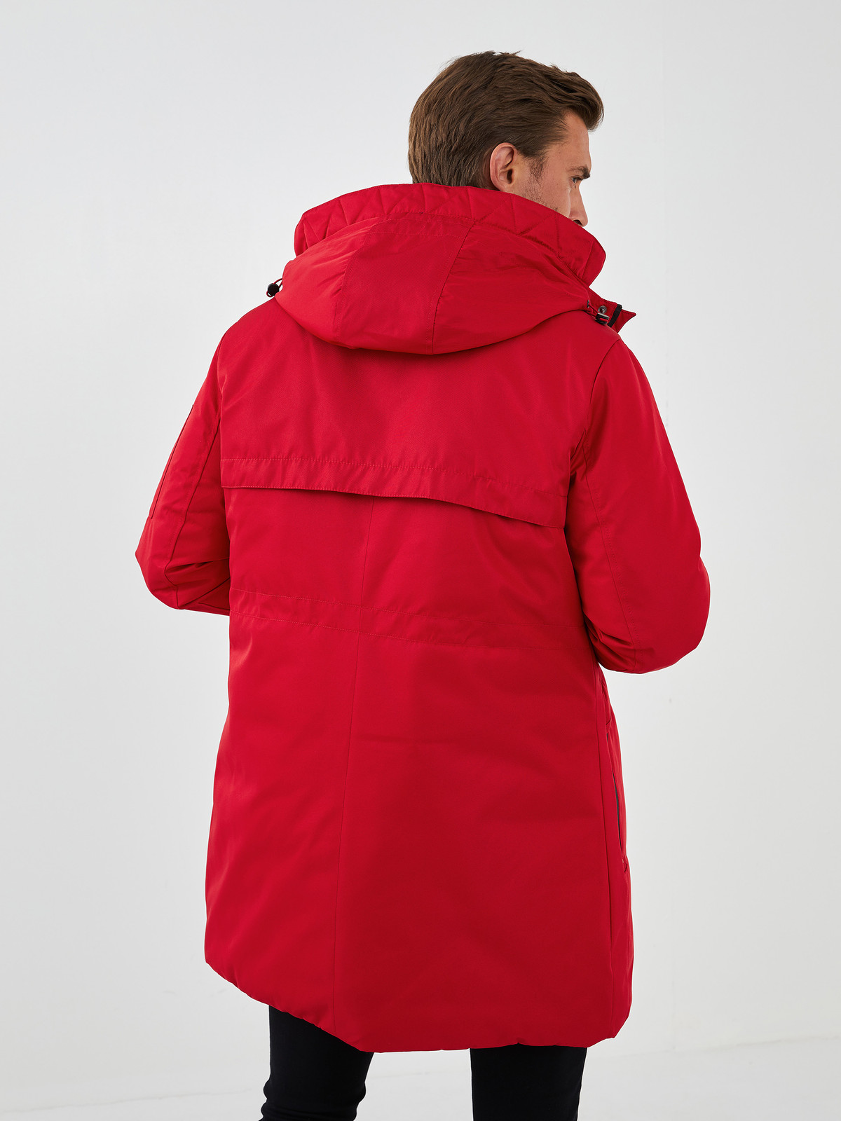 LCW Vision Slim Fit Hooded Thick Men's Parka - W10191Z8-RAV | LC
