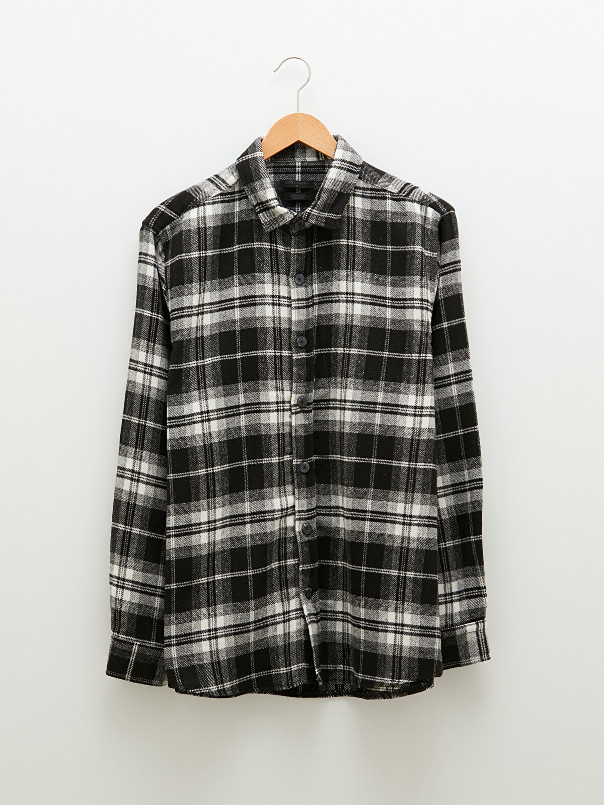XSIDE Regular Fit Long Sleeve Plaid Men's Flannel Shirt