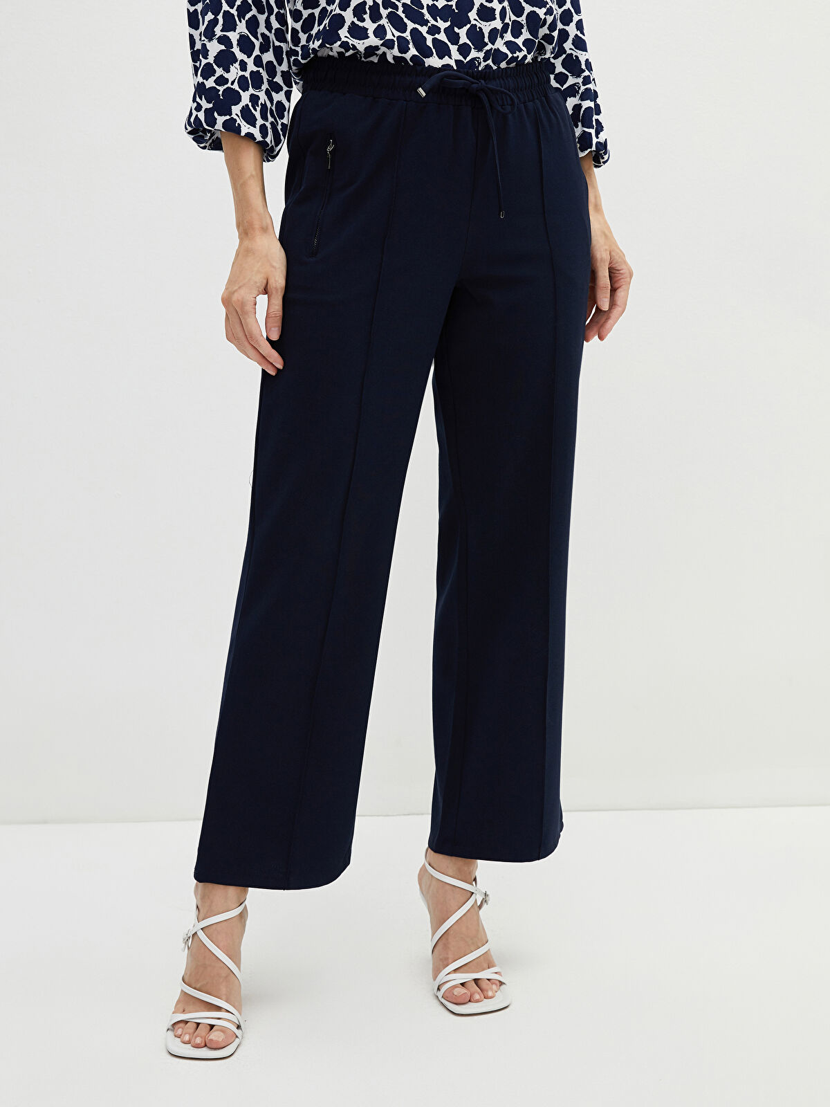 Belted Wide Leg Tweed Pant | New York & Company