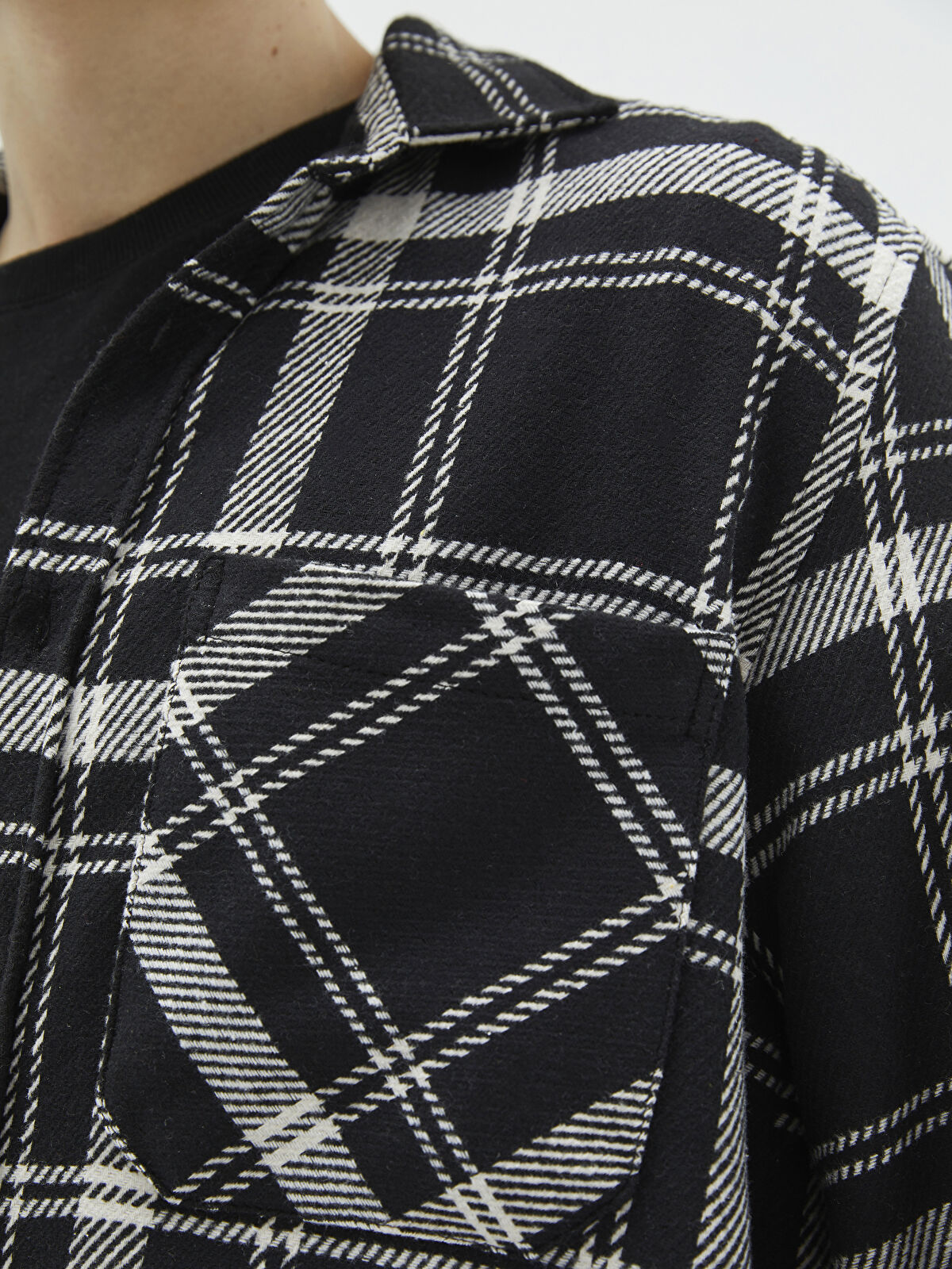 XSIDE Regular Fit Long Sleeve Plaid Men's Flannel Shirt