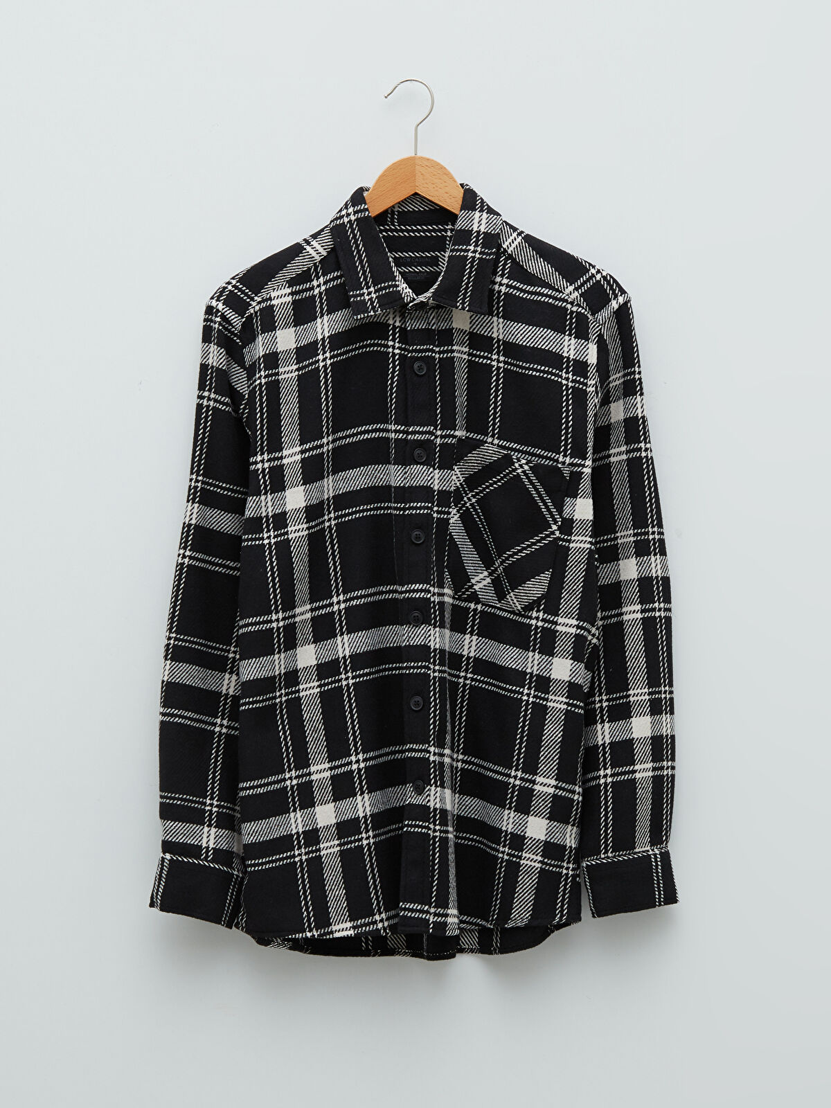 XSIDE Regular Fit Long Sleeve Plaid Men's Flannel Shirt