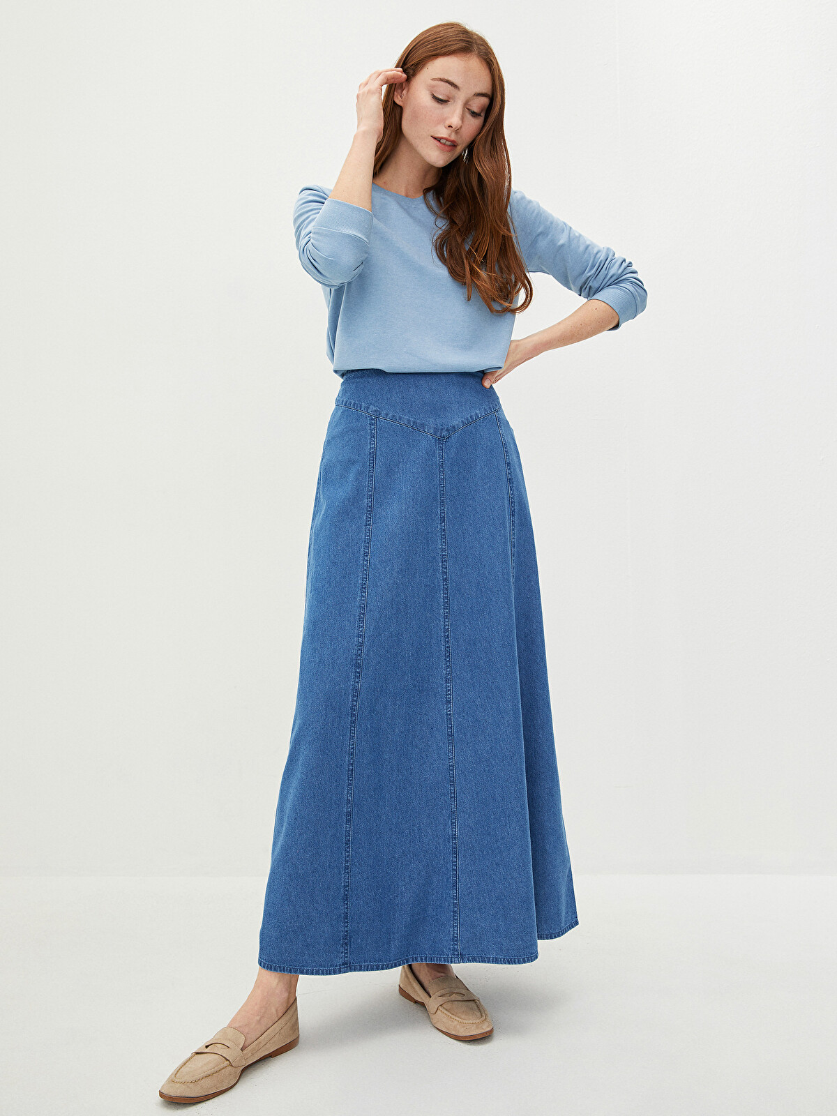 LCWAIKIKI Classic Slim Fit Rodeo Women's Jean Skirt - W1GN51Z8-H45