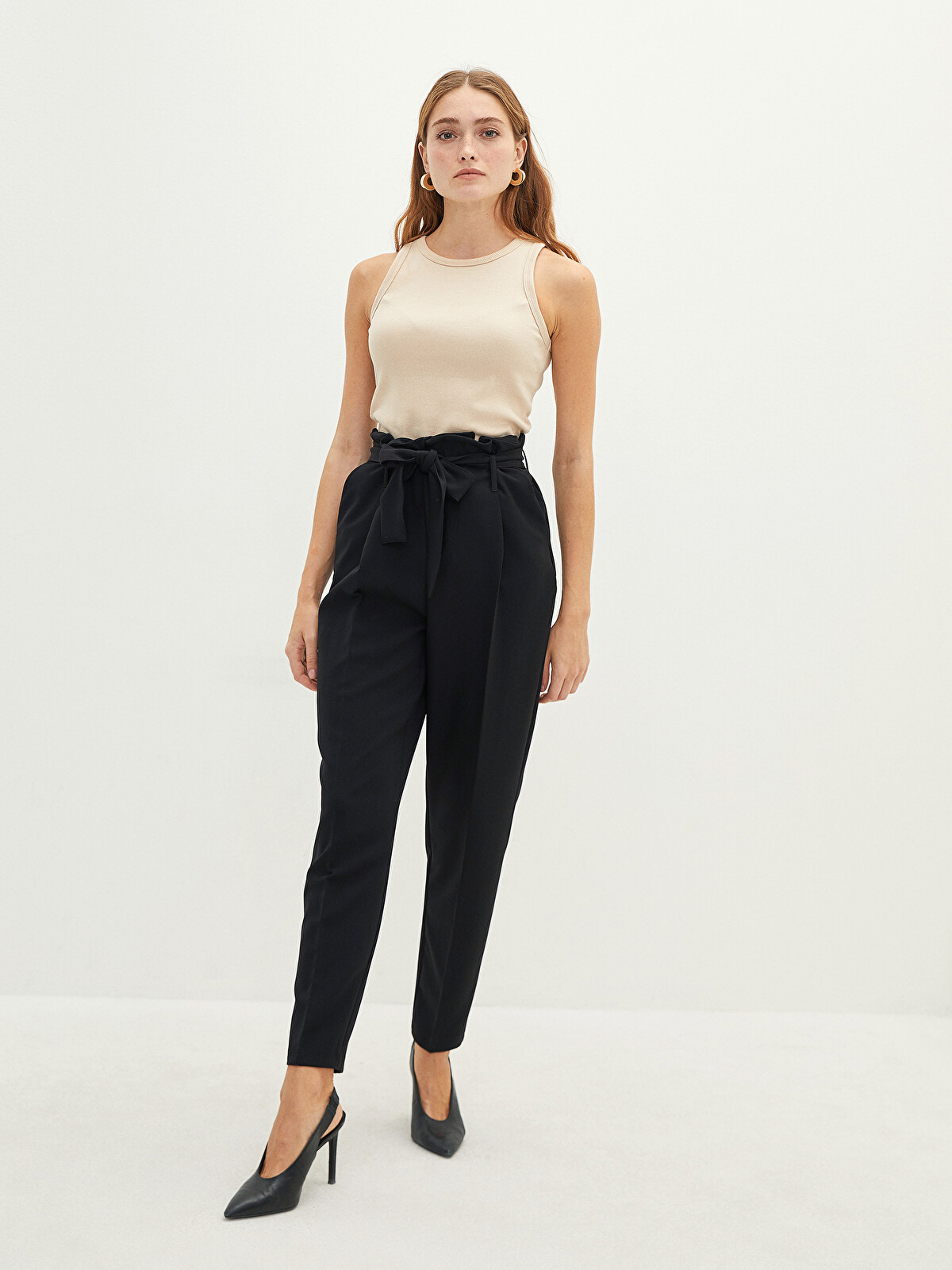 LCWAIKIKI Basic Women's Elastic Waist Plain Trousers - W1HY92Z8
