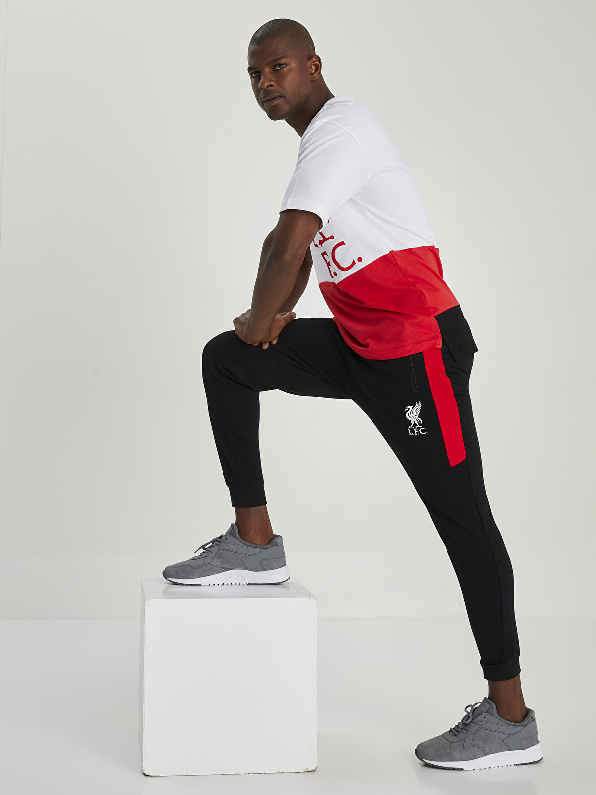 XSIDE ACTIVE Slim Fit Liverpool Baskılı Erkek Spor Jogger Eşofman