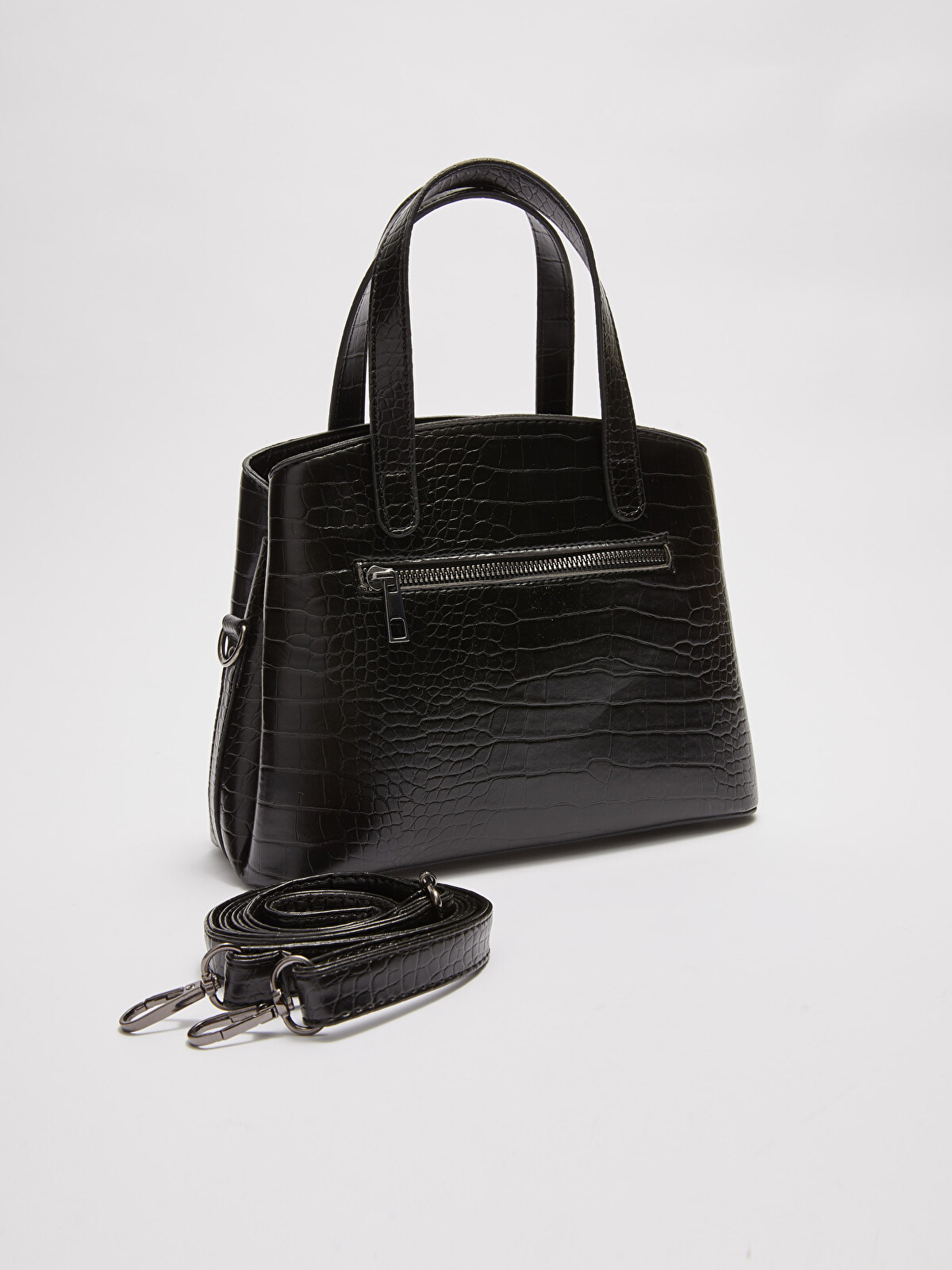 LCW ACCESSORIES Leather Look Self Patterned Women's Handbag