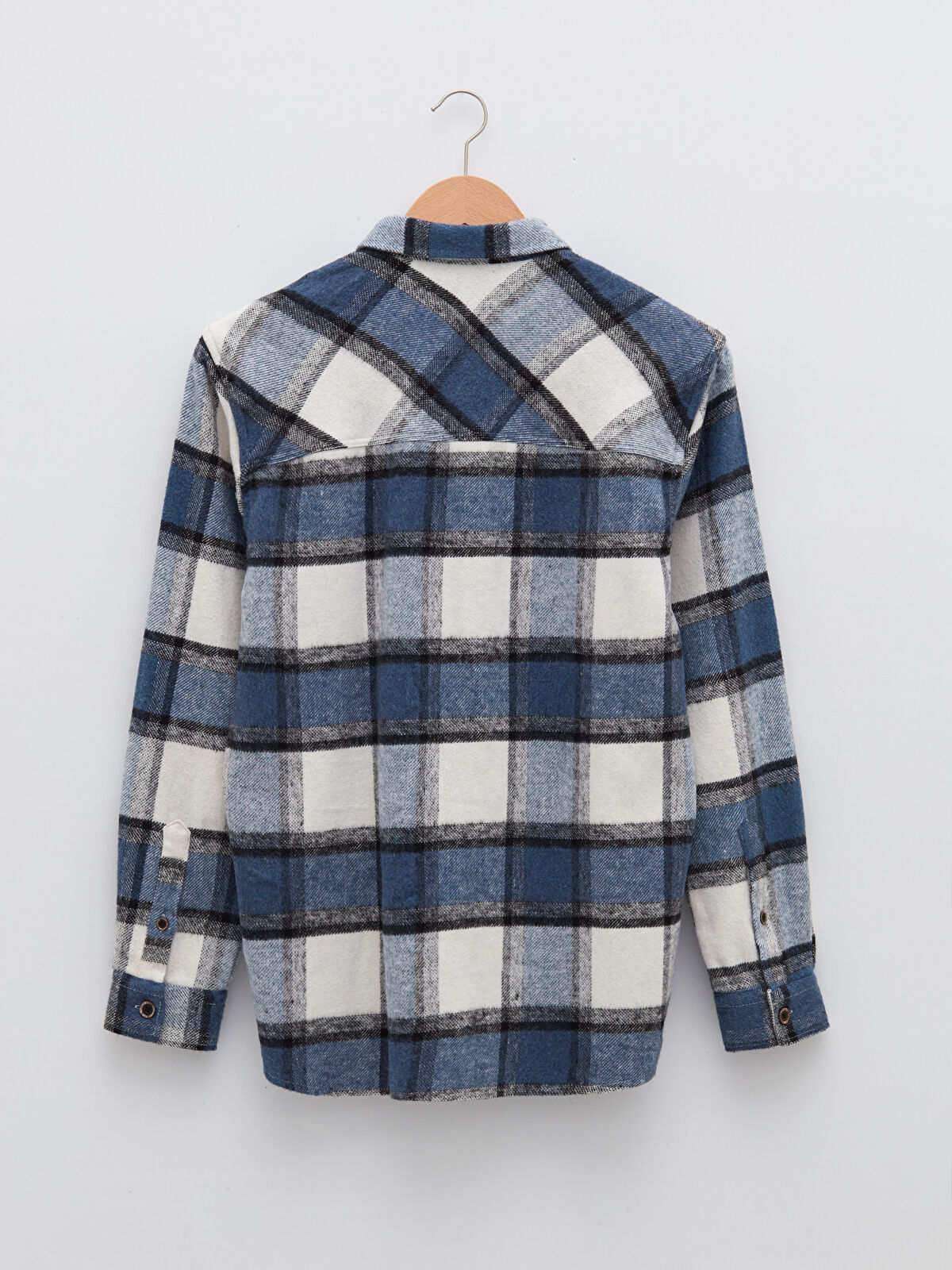 通販 Fit Regular XSIDE Long Shirt Flannel Men's Plaid Sleeve ルームウェア・パジャマ