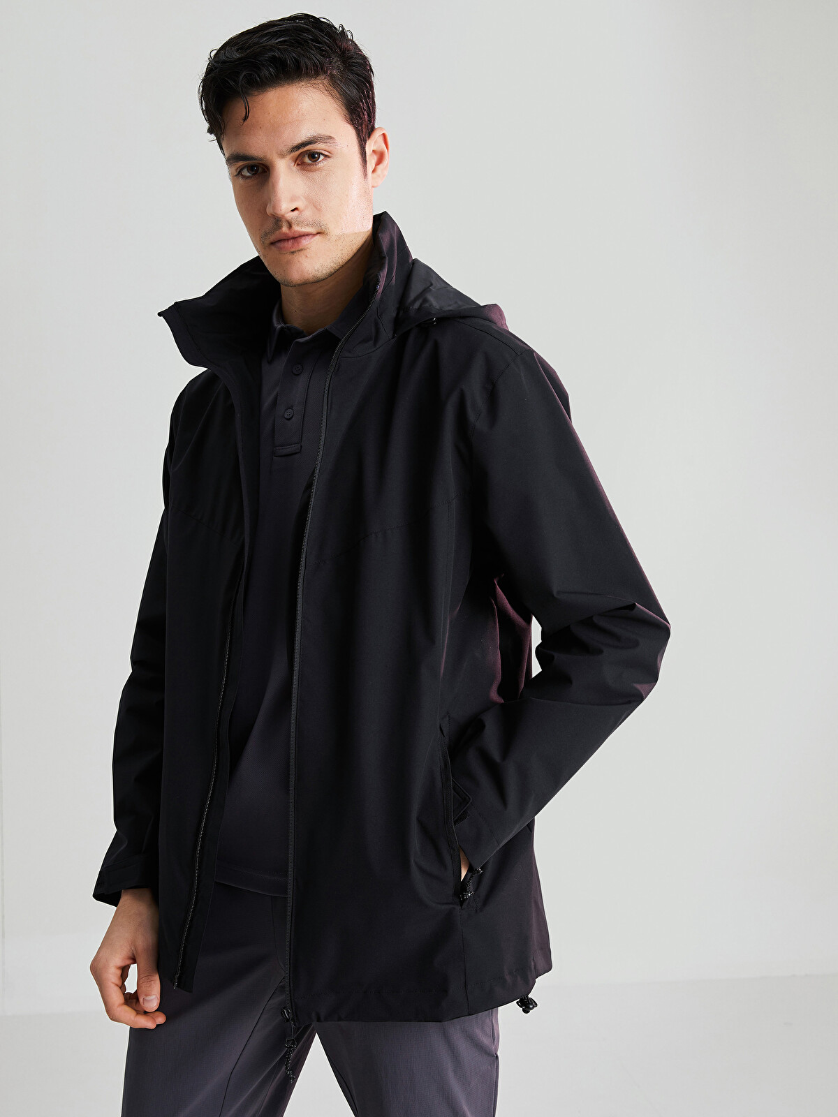 XSIDE ACTIVE Regular Fit Hooded Men's Raincoat - S22472Z8-J0F | LC