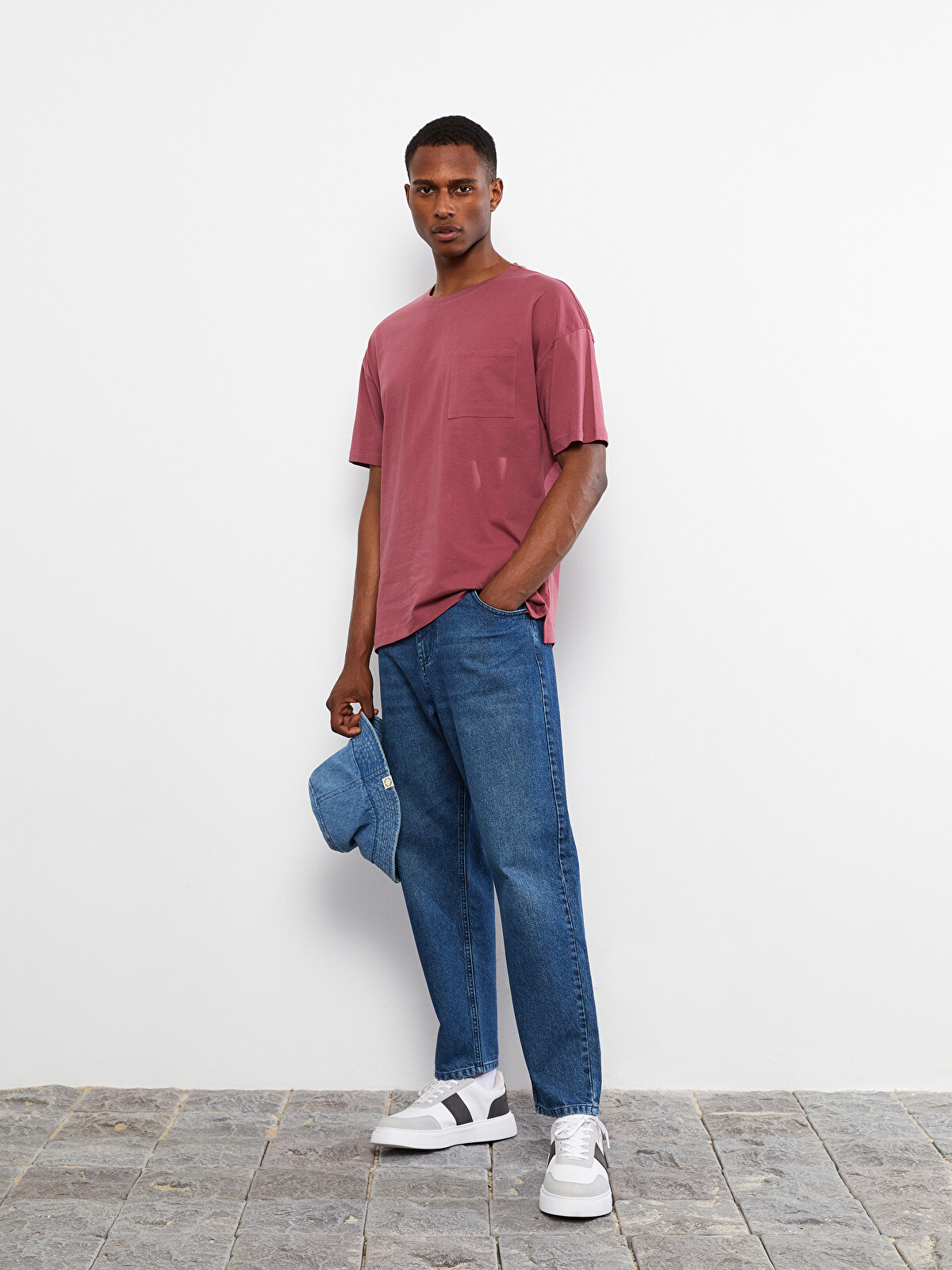XSIDE Oversize Crew Neck Short Sleeve Jersey Men's T-Shirt