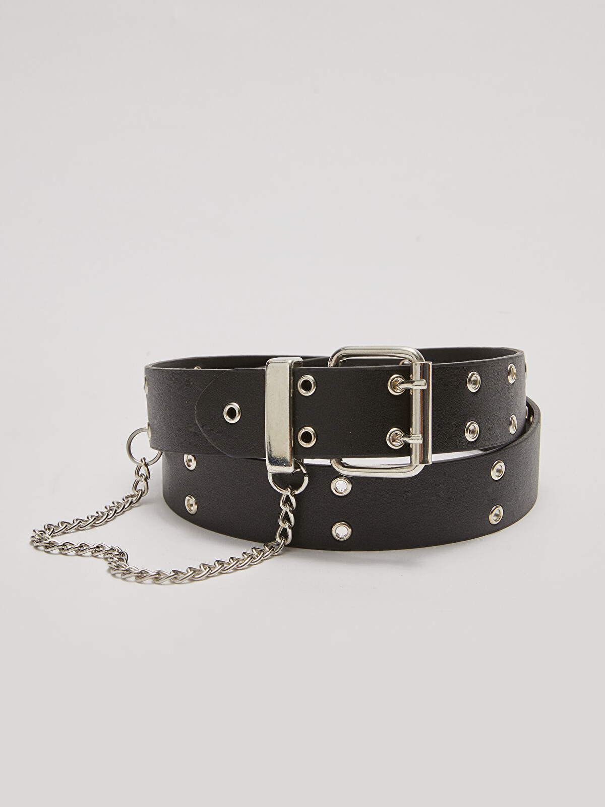 LCW ACCESSORIES Leather-look Chain Detailed Women's Belt