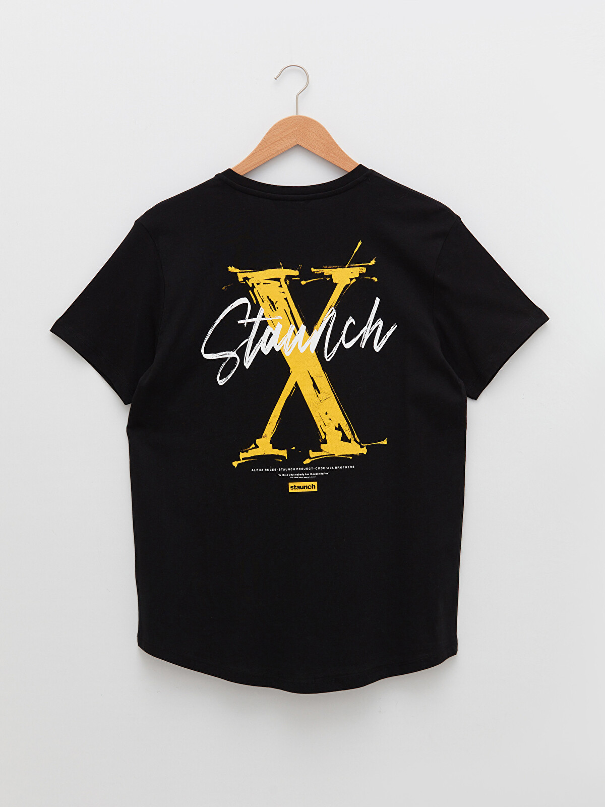 XSIDE Crew Neck Short Sleeve Printed Combed Cotton Men's T-shirt