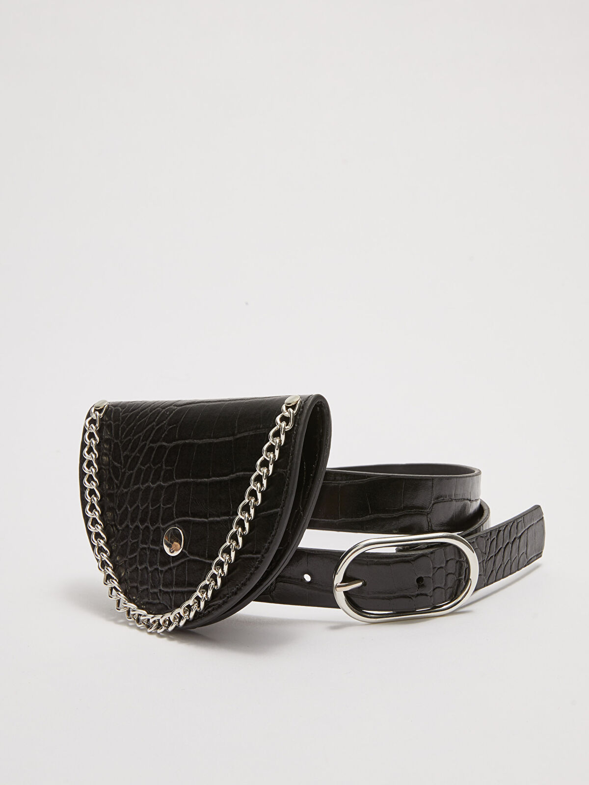 LCW ACCESSORIES Chain Detailed Bag Women's Belt With Self