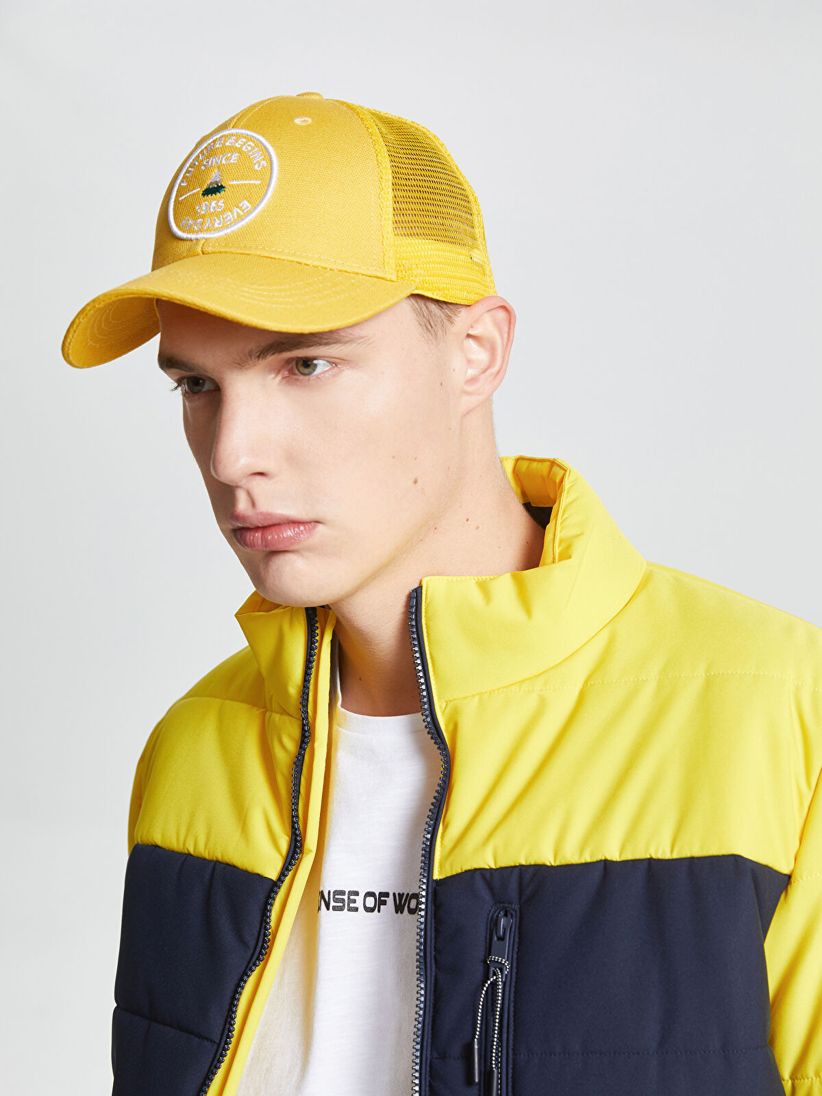 LCW ACCESSORIES Embroidered Mesh Detailed Men's Cap Hat
