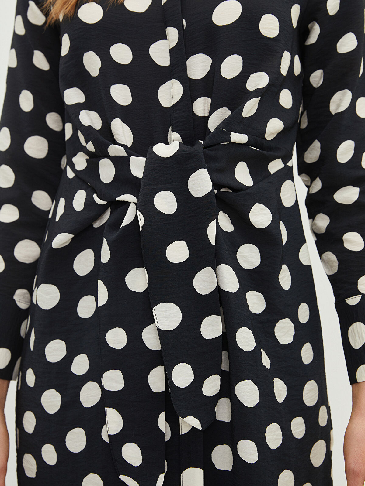たまのろ LC Waikiki Polka Dot Long Sleeve Women's Shirt Tunic