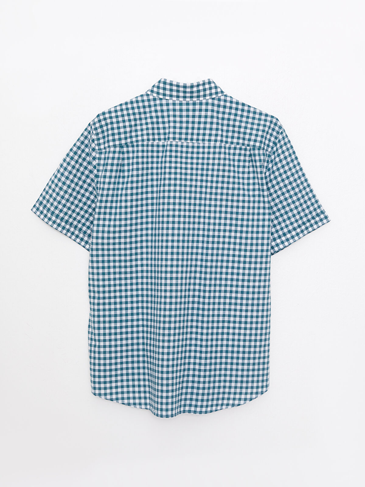 LCWAIKIKI Classic Regular Fit Short Sleeve Plaid Poplin