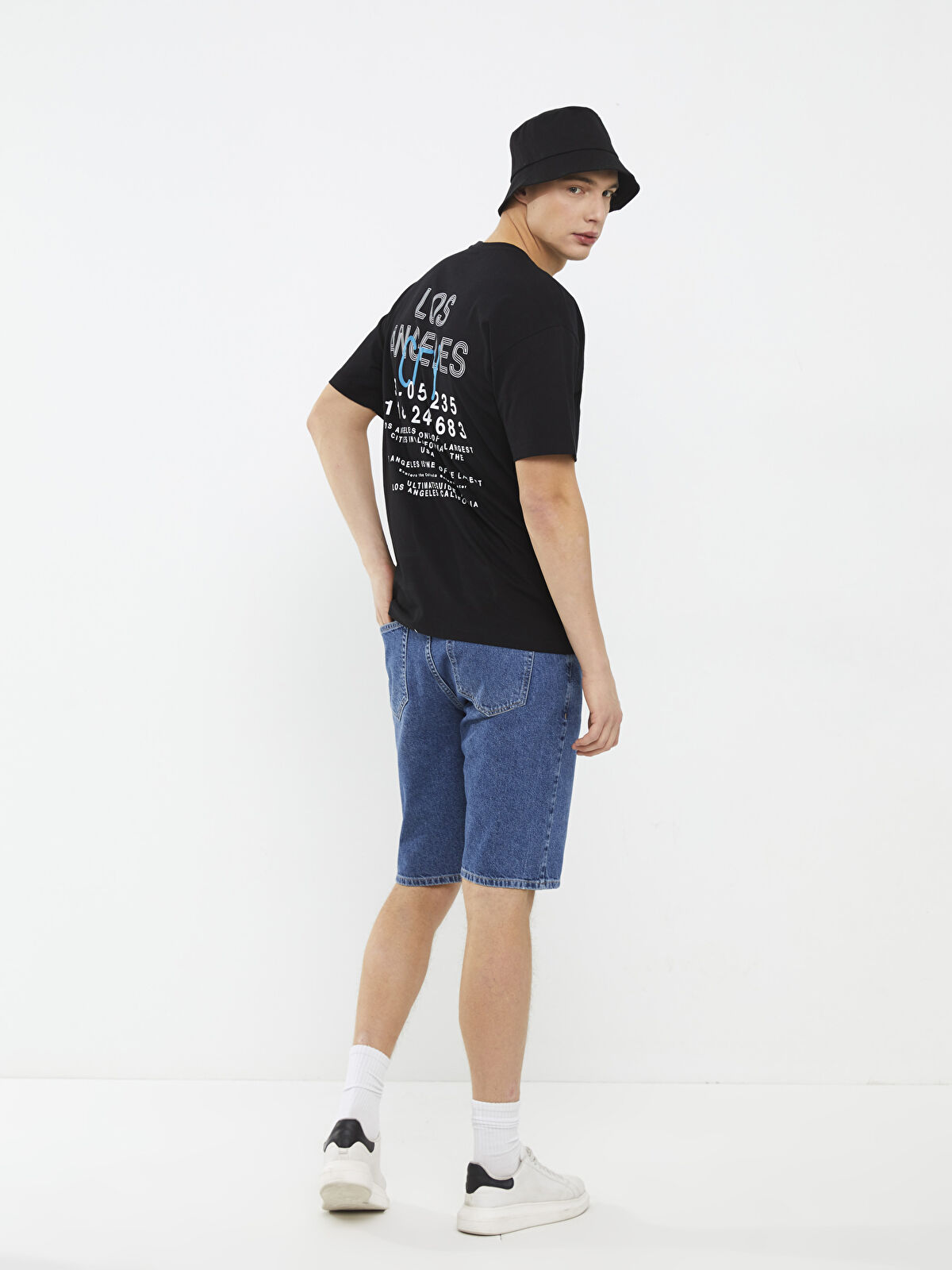 XSIDE Oversize Crew Neck Short Sleeve Printed Jersey Men's T