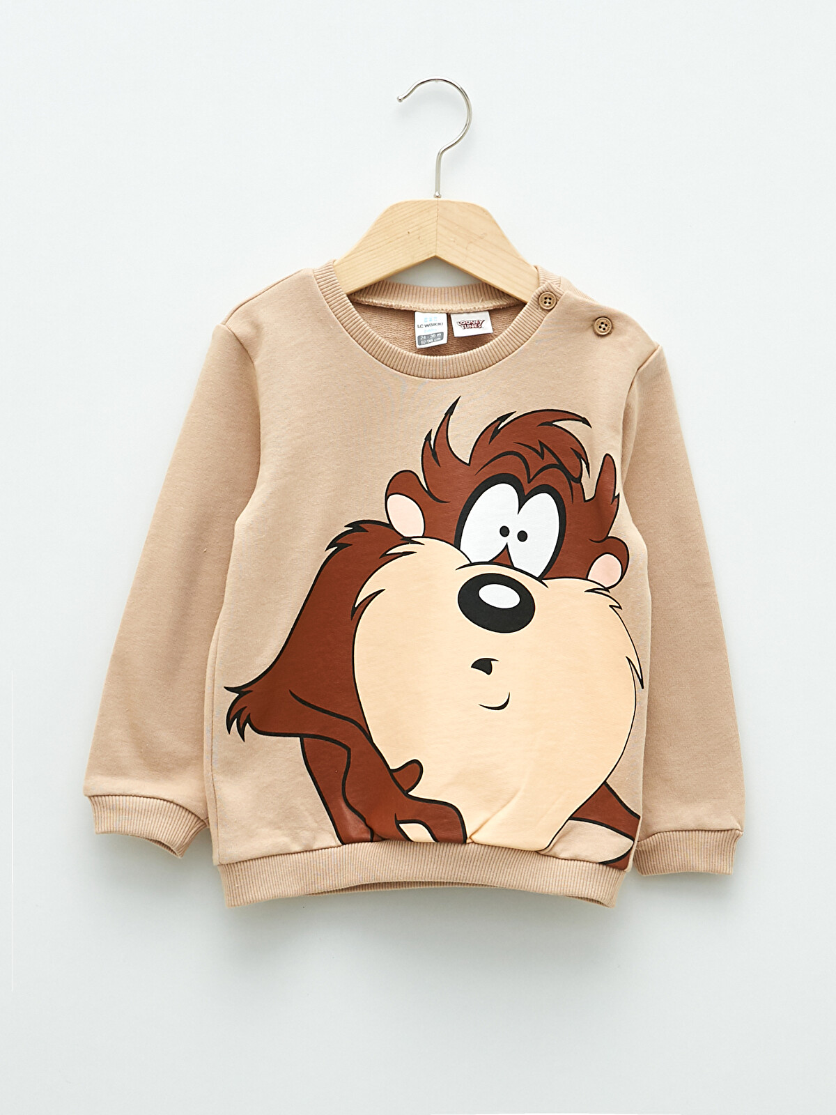 【入手困難】BABY L×別冊カドカワ オリジナルTEE サイズ:XXL LCW baby Crew Neck Long Sleeve Tasmanian Devil Printed Cotton Baby