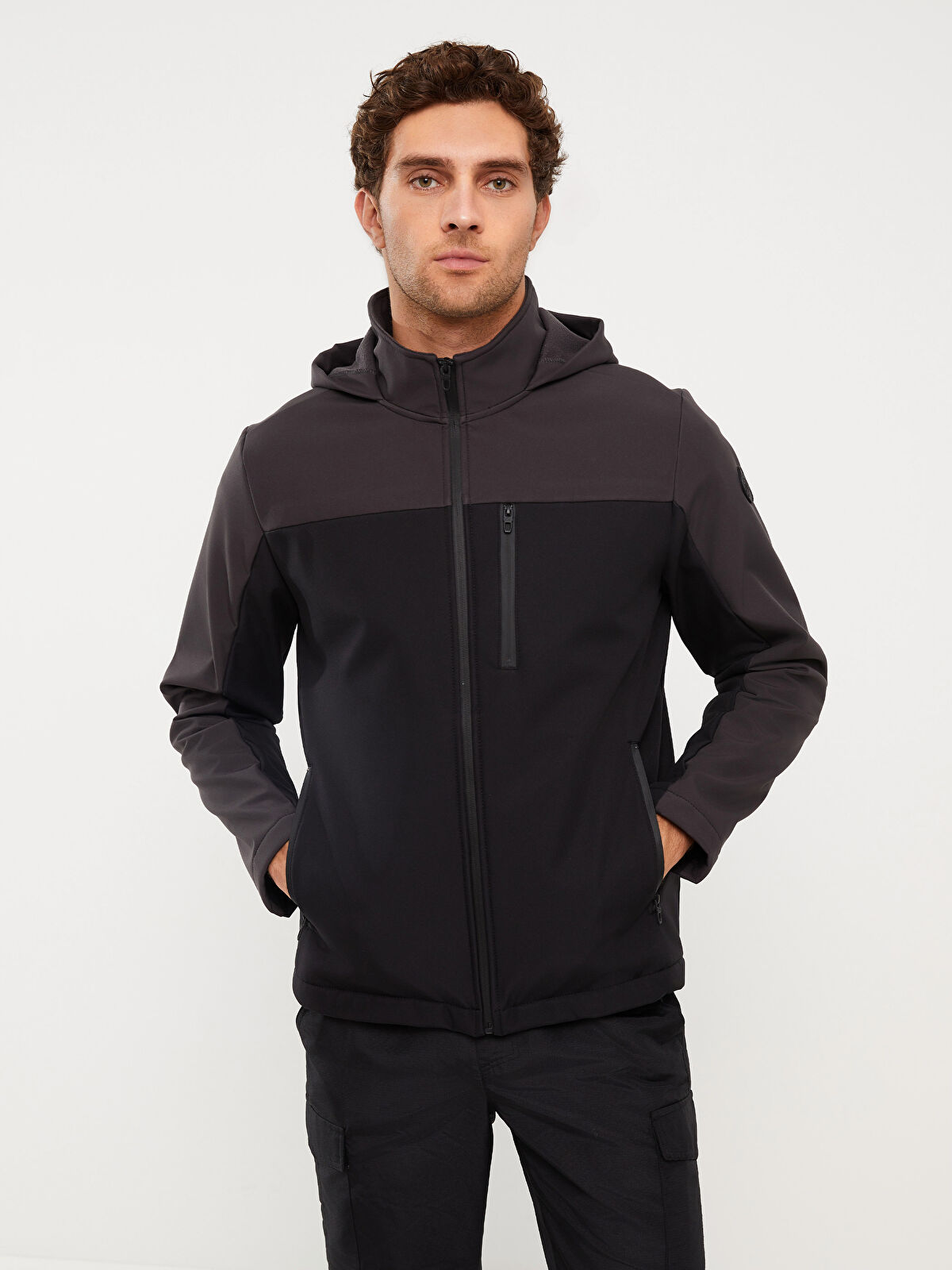 LC Waikiki Regular Fit Hooded Men's Raincoat -W21101Z8-CVL