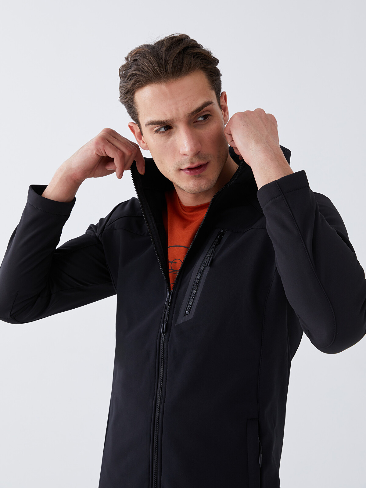 XSIDE ACTIVE Standard Fit Hooded Men's Coat - W21263Z8-CVL | LC