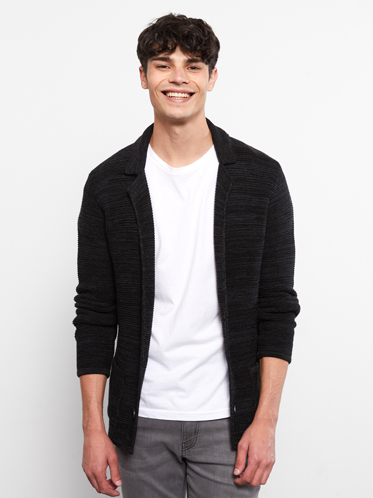 XSIDE Slim Fit Men's Knitwear Cardigan - W21300Z8-CVL | LC Waikiki