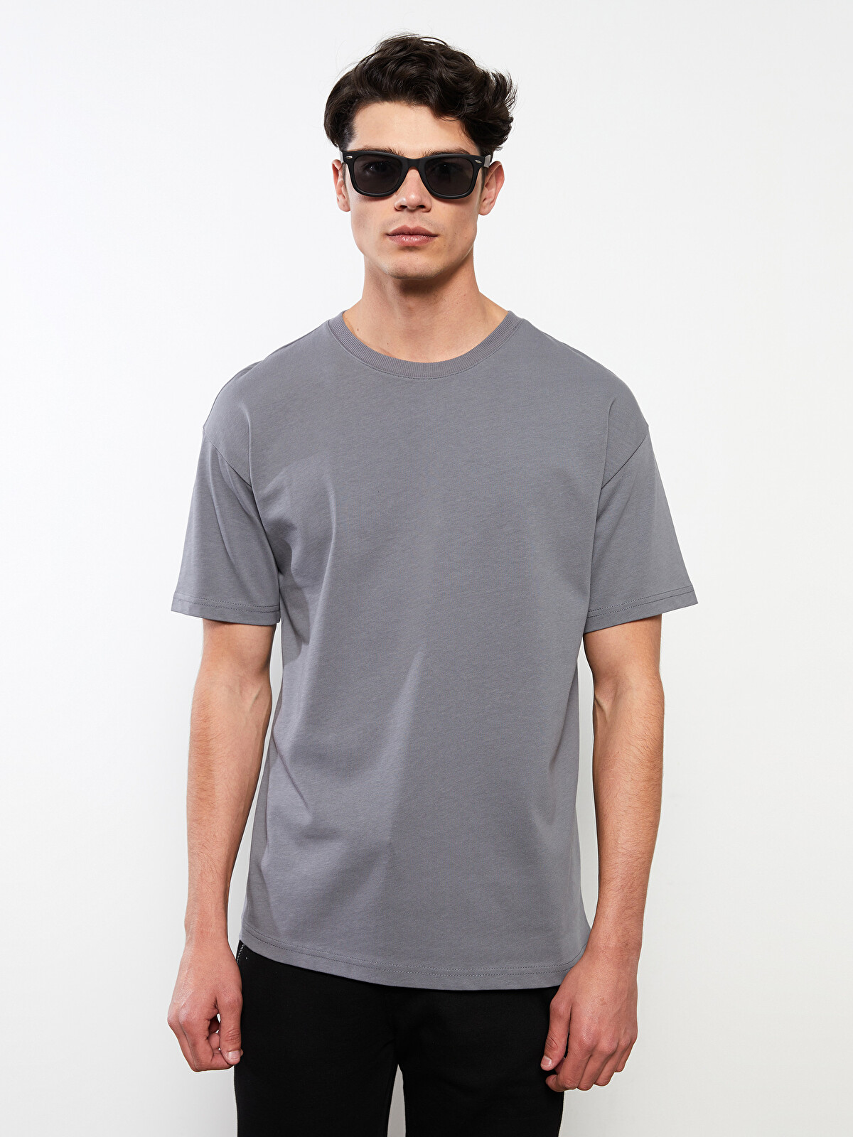 LCWAIKIKI Basic Oversize Crew Neck Short Sleeve Jersey Men's T