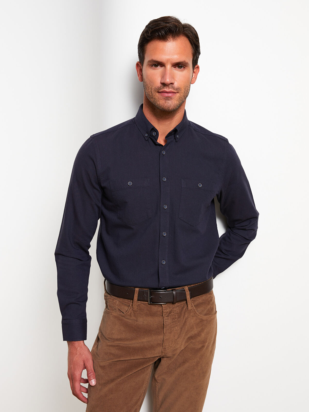 LC Waikiki Regular Fit Long Sleeve Gabardine Men's Shirt