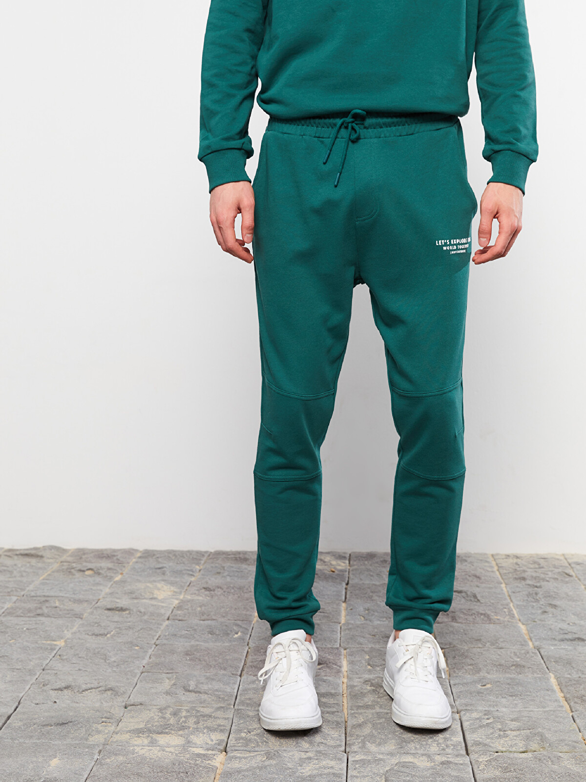XSIDE Pantaloni de trening jogger pentru bărbați cu croială